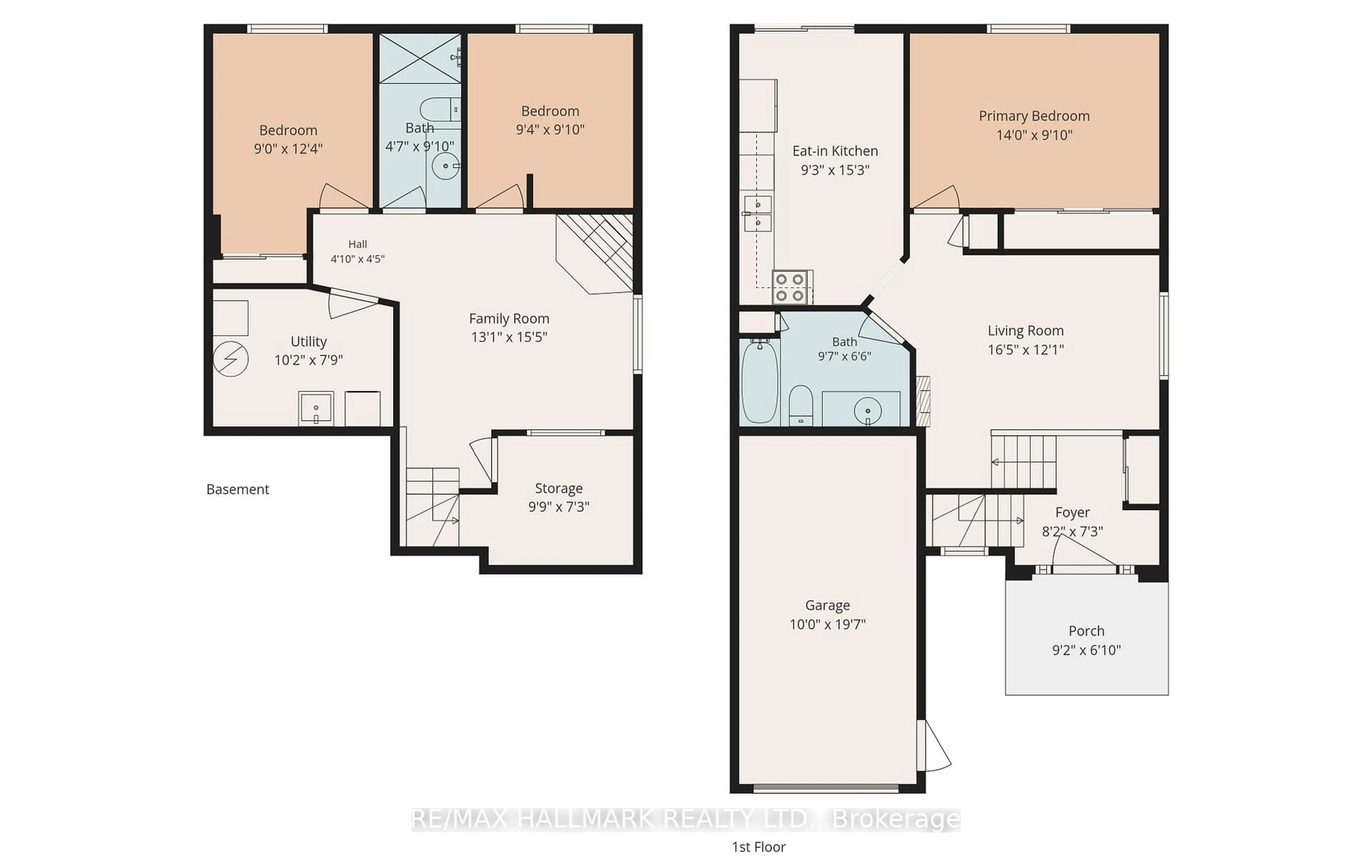Floor plan for 130 Elford Dr, Clarington Ontario L1C 4S1