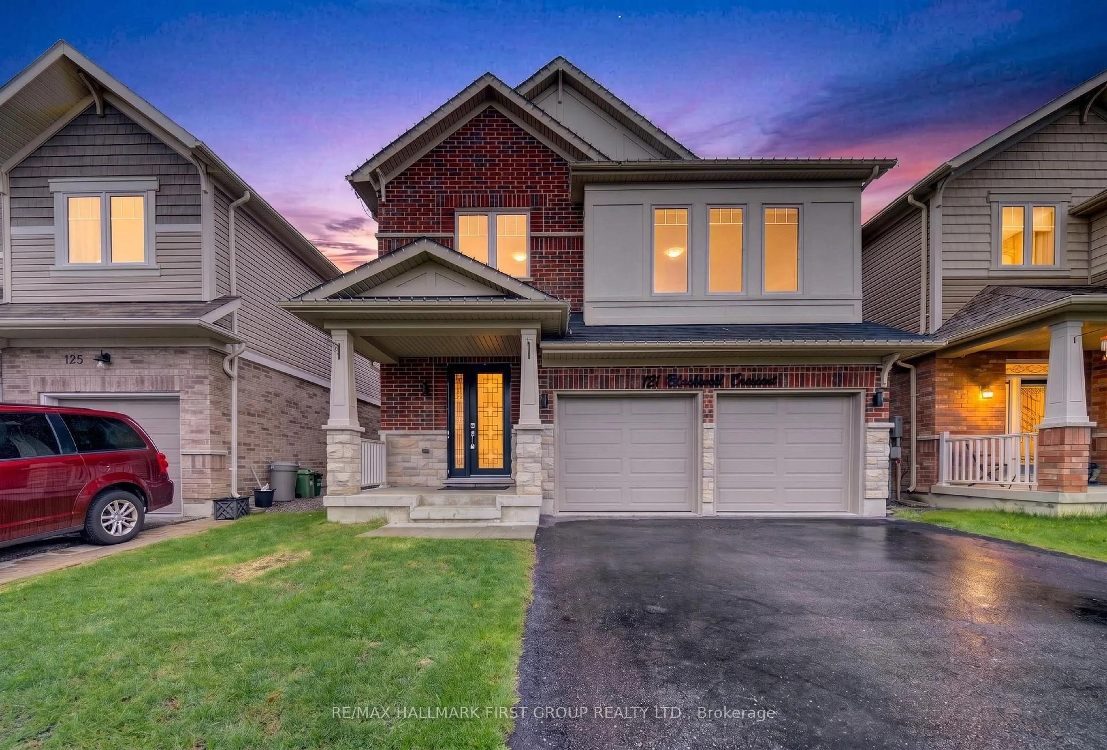 Home with brick exterior material, street for 121 Blackwell Cres, Oshawa Ontario L1L 0C1