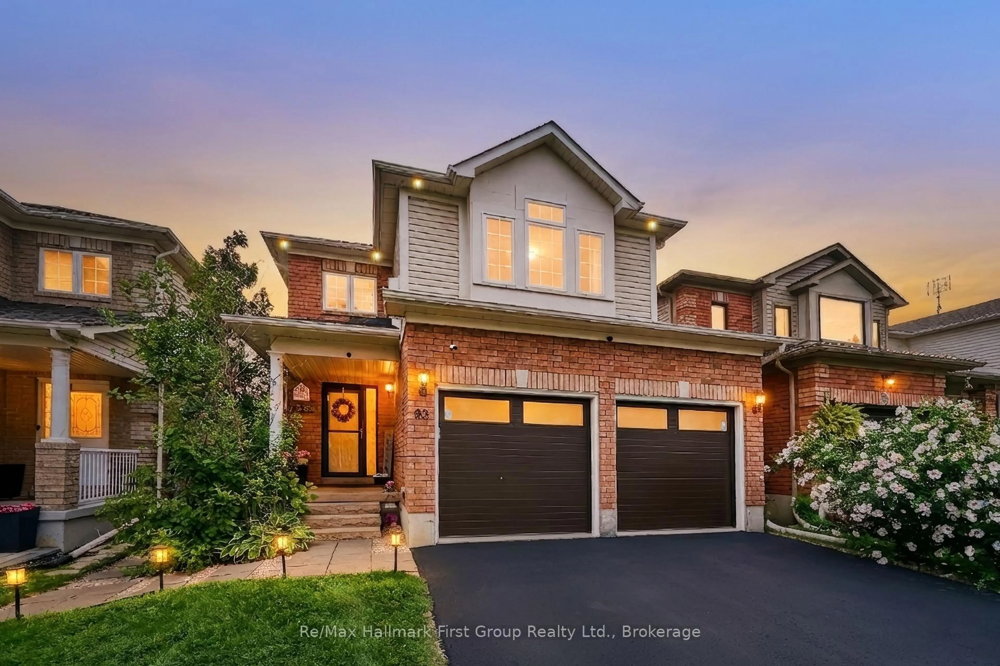 Home with brick exterior material, street for 93 Trudeau Dr, Clarington Ontario L1C 5K5