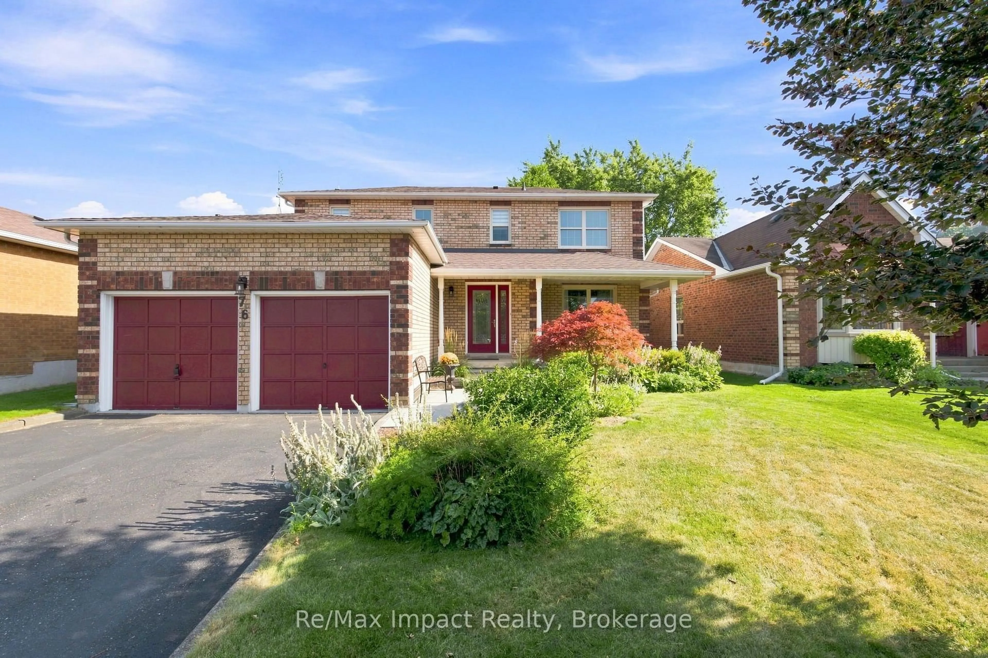 Home with brick exterior material, street for 76 Foster Creek Dr, Clarington Ontario L1B 1G5