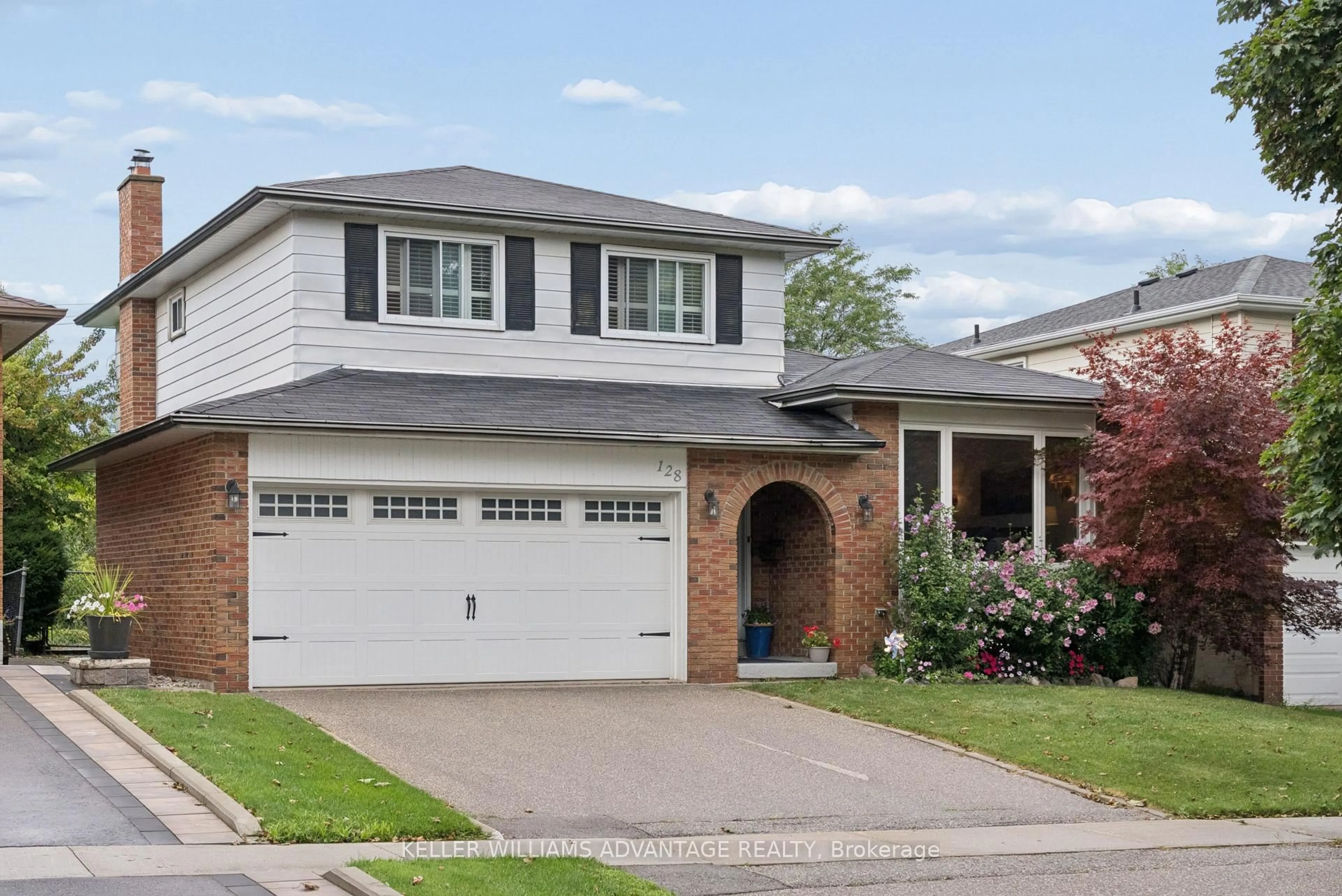 Home with brick exterior material, street for 128 Holmcrest Tr, Toronto Ontario M1C 1V5