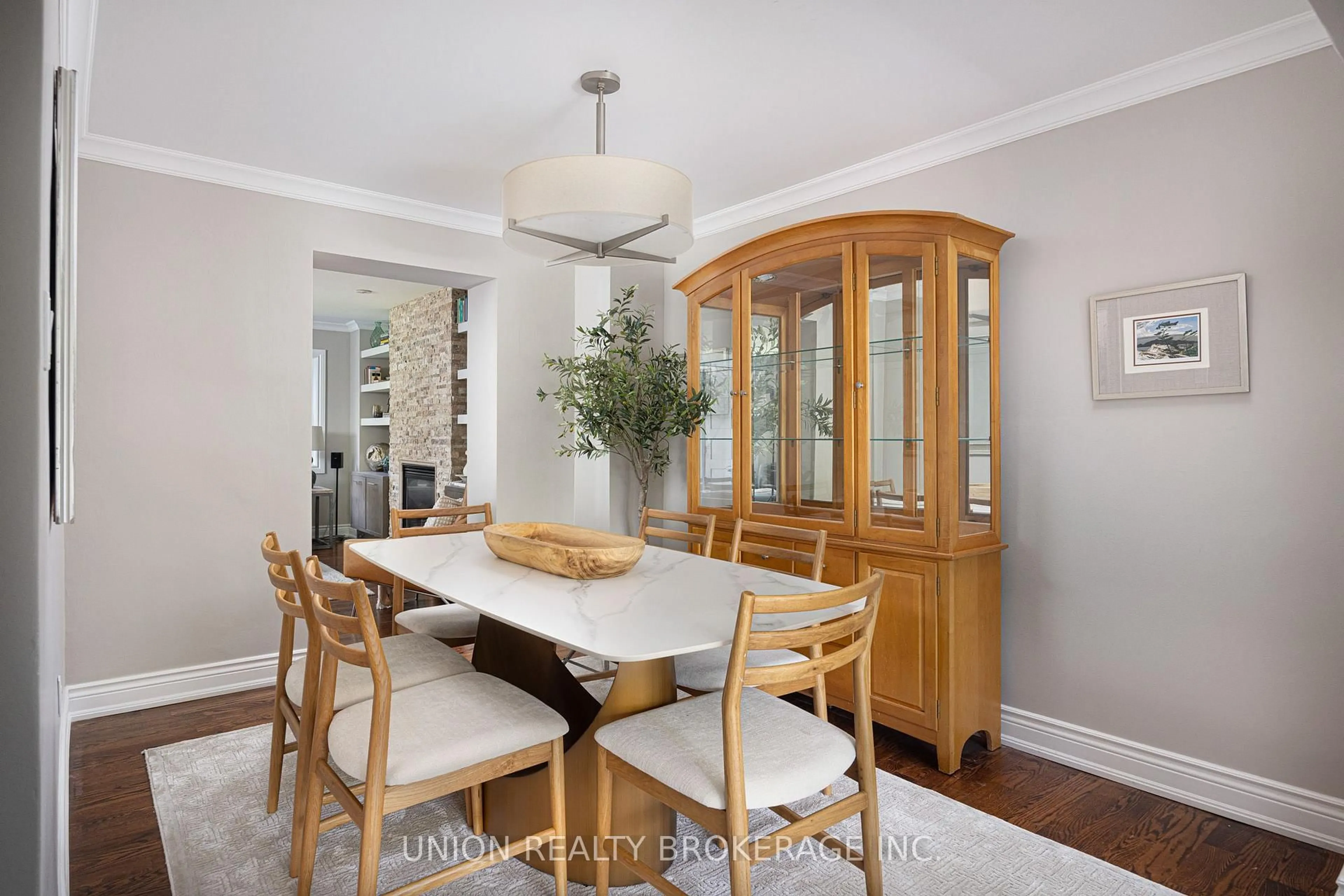 Dining room, wood/laminate floor for 38 Scarborough Heights Blvd, Toronto Ontario M1M 2V4