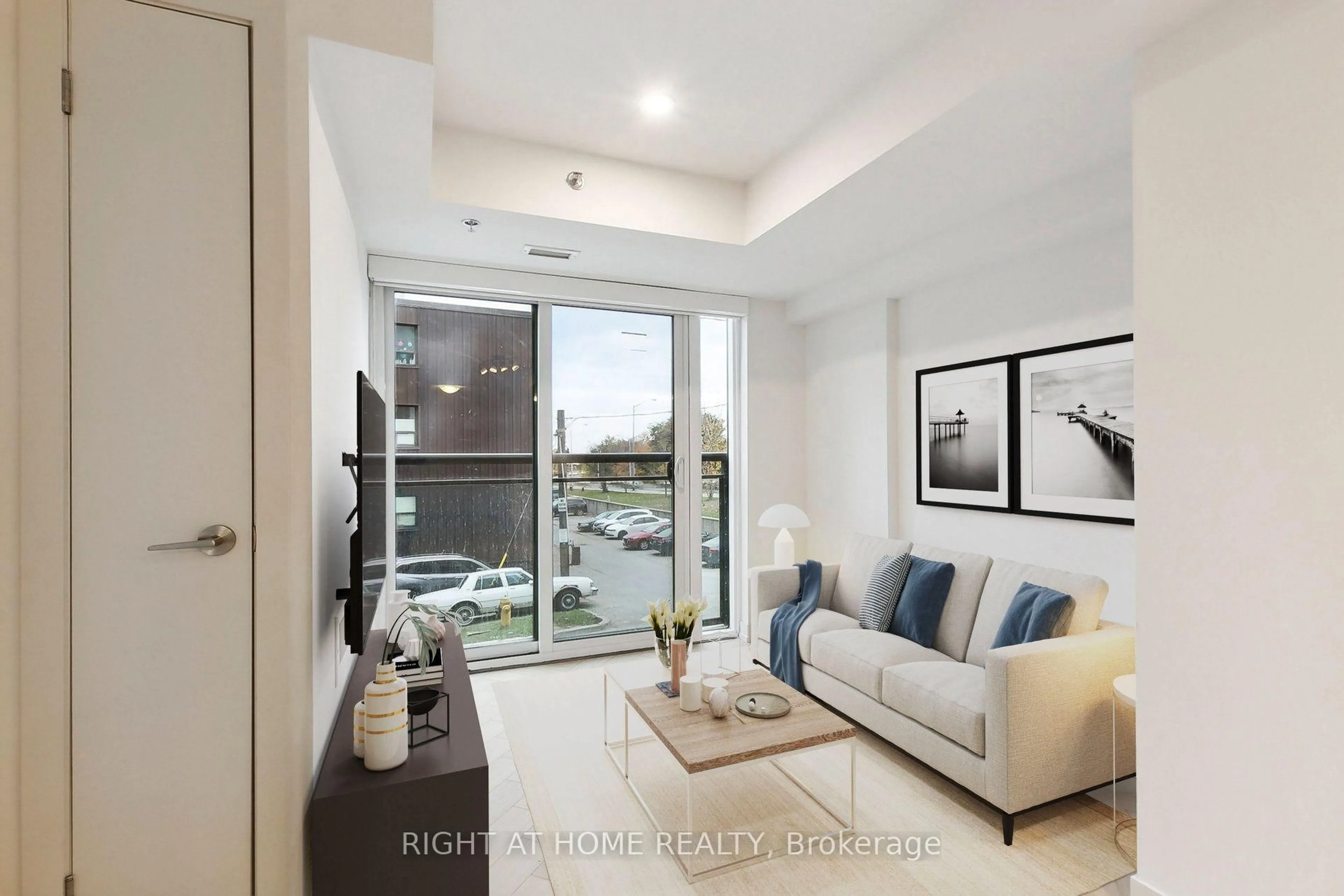 Living room with furniture, unknown for 90 Glen Everest Rd #114, Toronto Ontario M4W 2V6