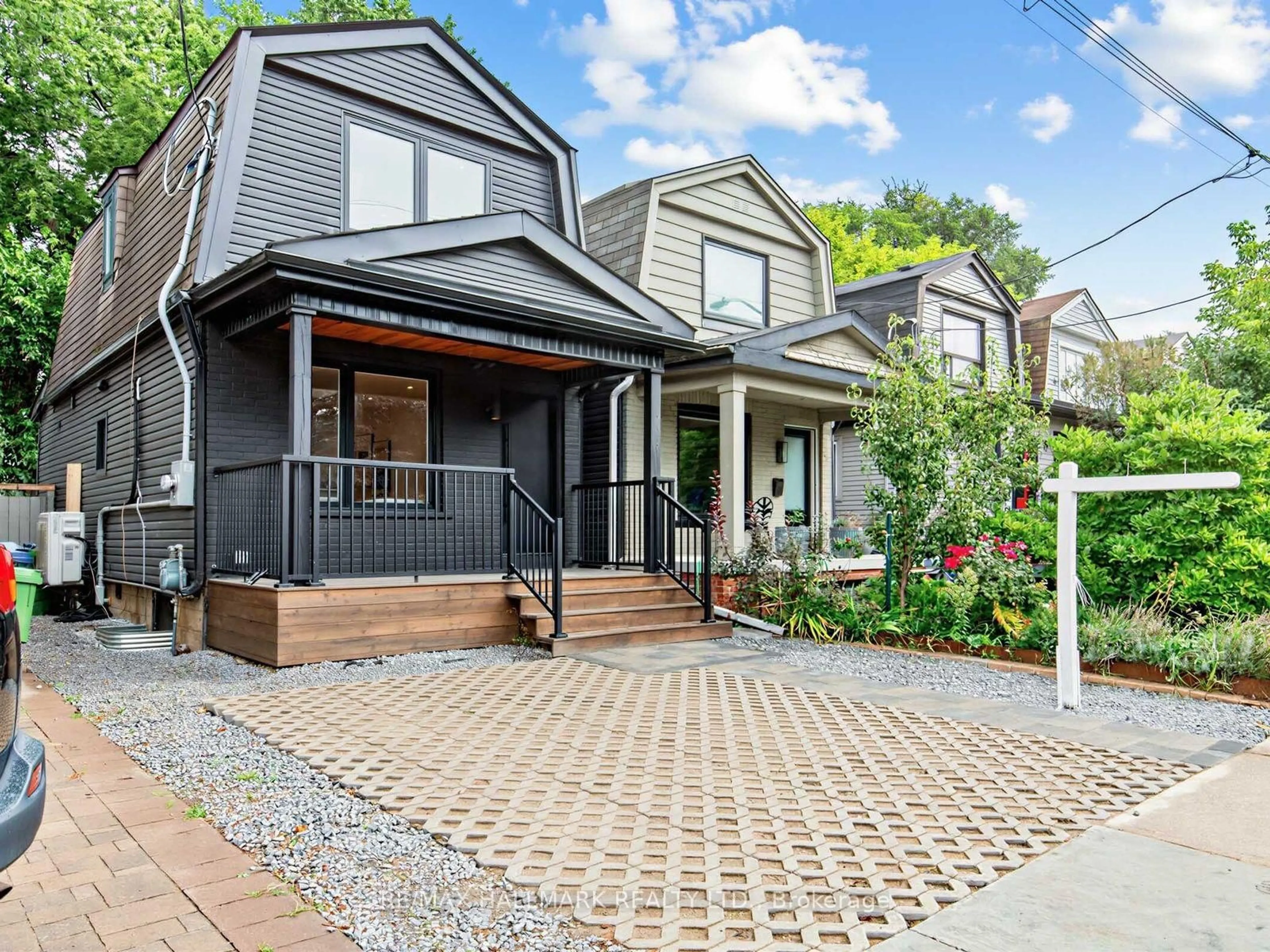Home with brick exterior material, street for 227 Donlands Ave, Toronto Ontario M4J 3P9