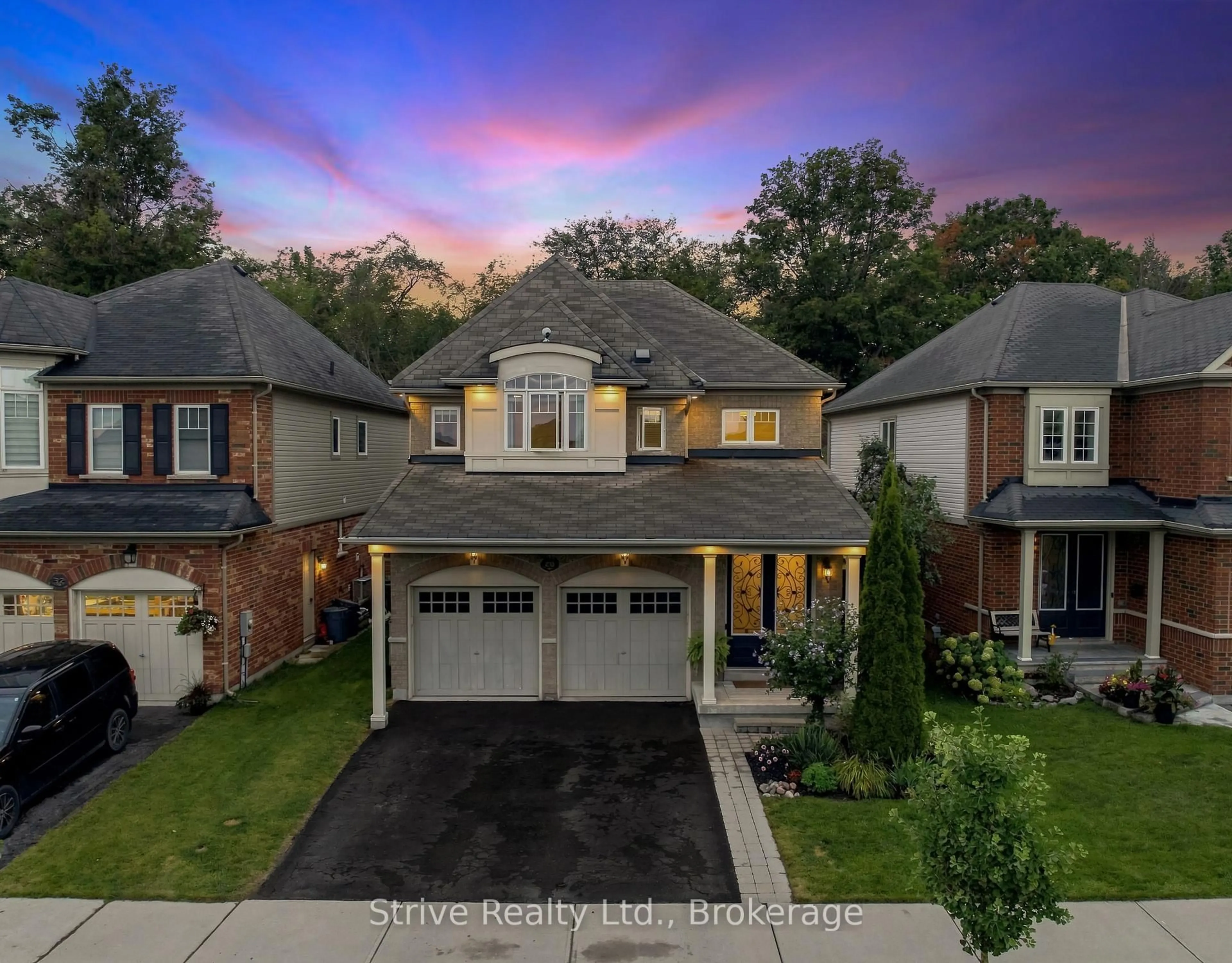 Home with brick exterior material, street for 28 Woolacott Lane, Clarington Ontario L1C 0J4