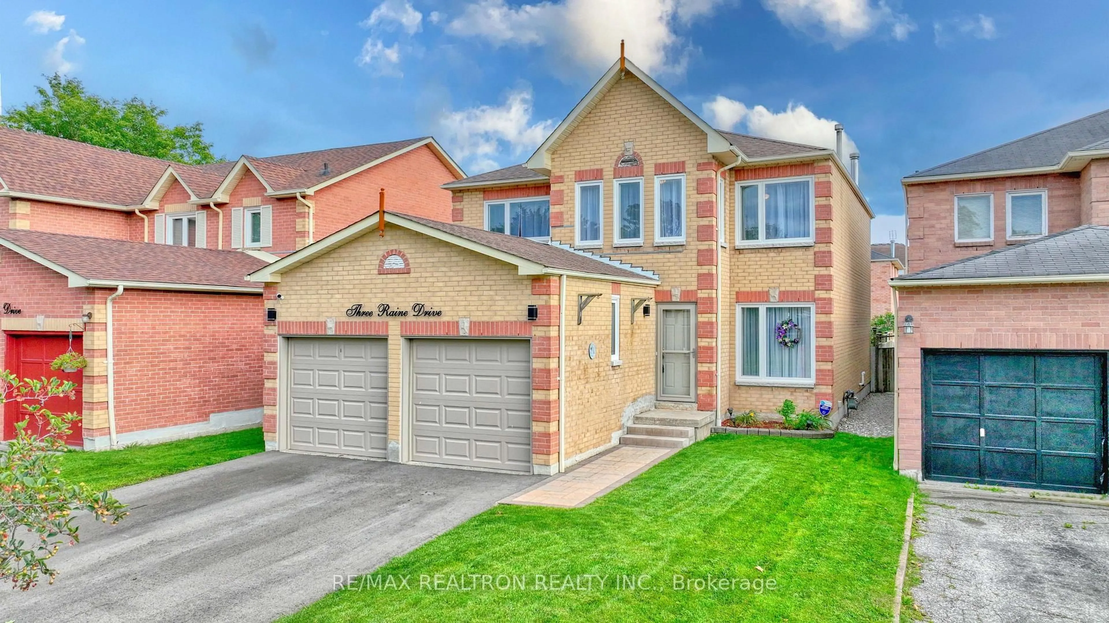Home with brick exterior material, street for 3 Raine Dr, Ajax Ontario L1T 3L3
