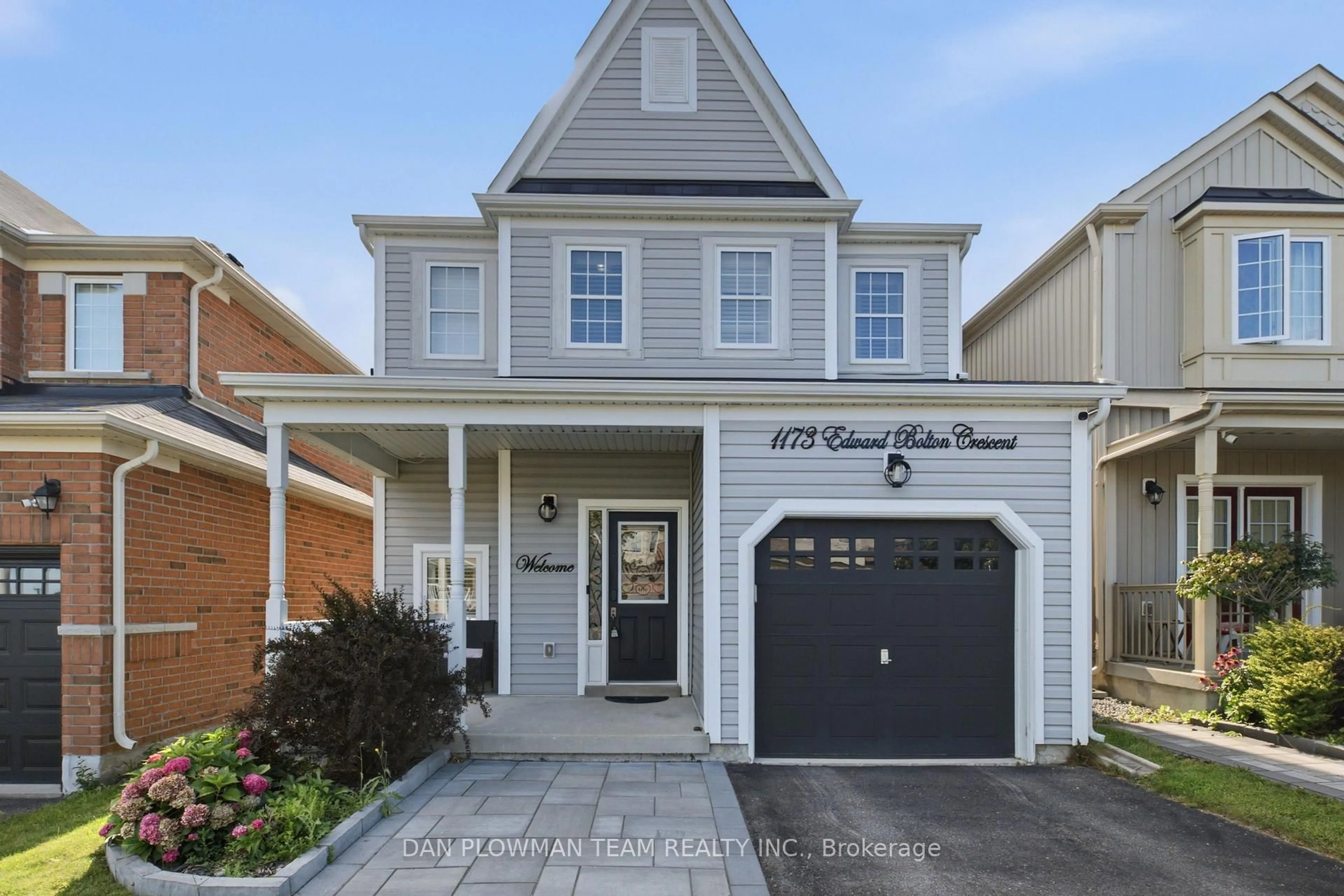 Home with vinyl exterior material, street for 1173 Edward Bolton Cres, Oshawa Ontario L1K 0G2