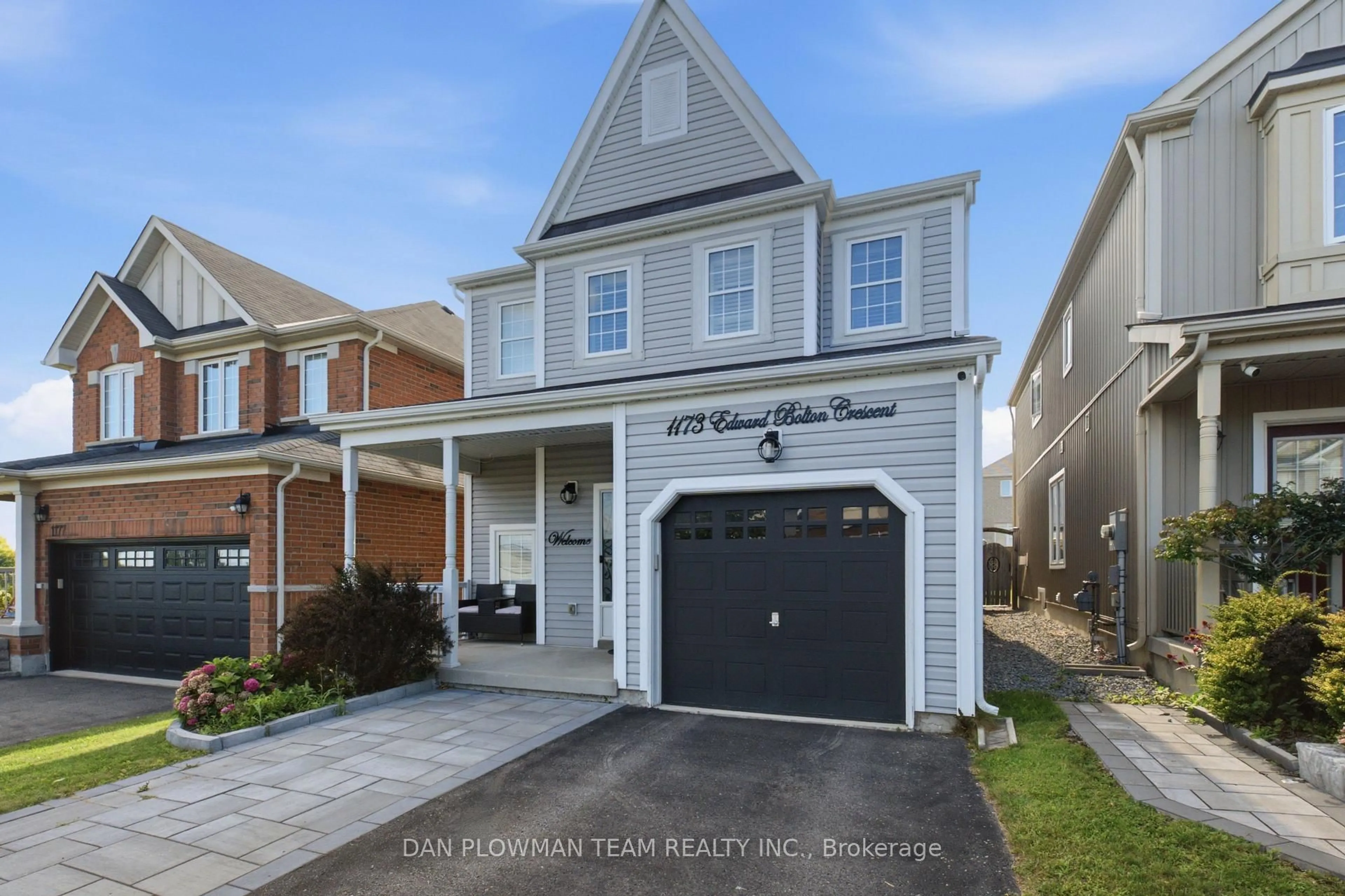 Home with vinyl exterior material, street for 1173 Edward Bolton Cres, Oshawa Ontario L1K 0G2