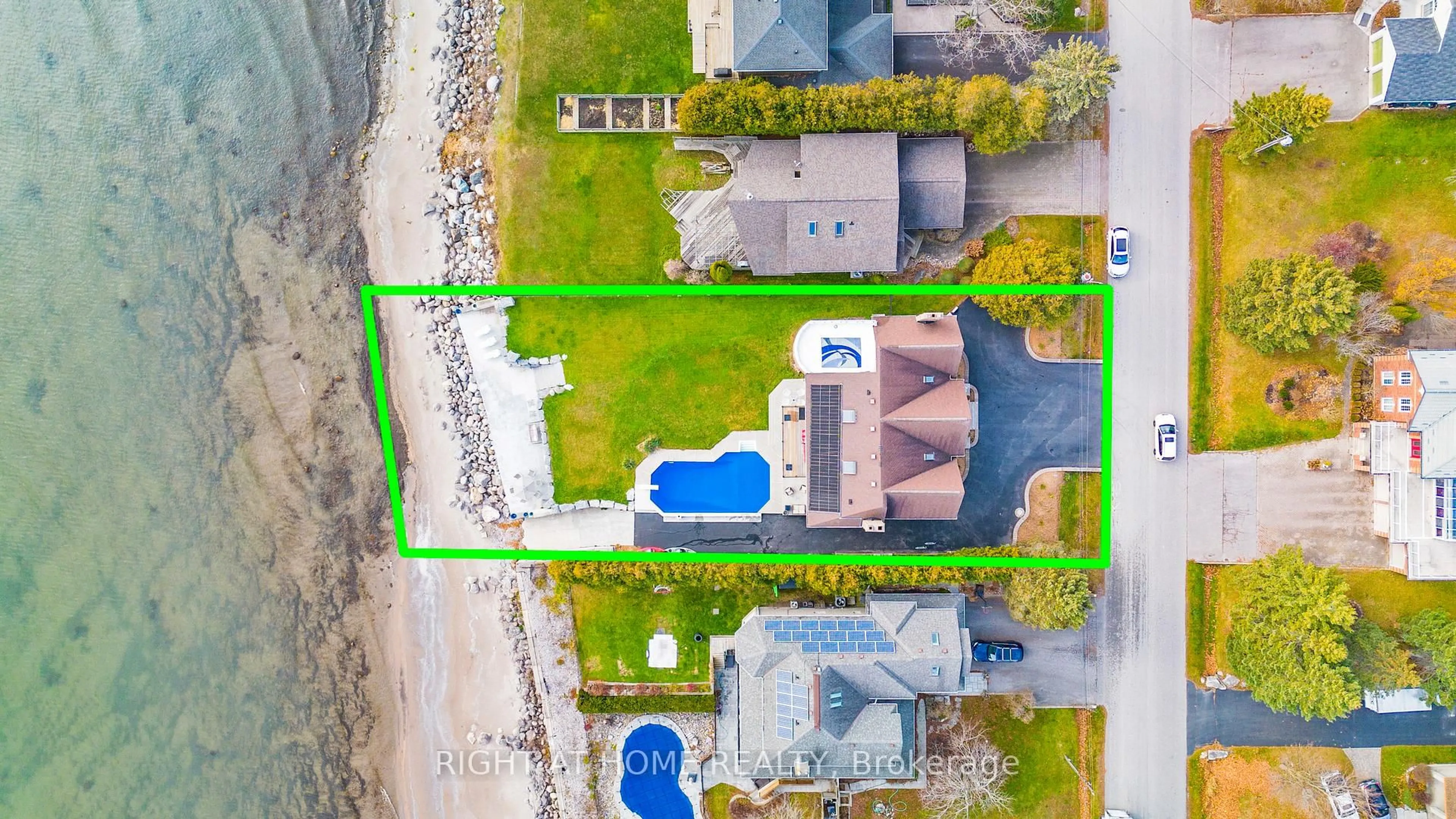A pic from outside/outdoor area/front of a property/back of a property/a pic from drone, water/lake/river/ocean view for 26 Ontoro Blvd, Ajax Ontario L1Z 1X6
