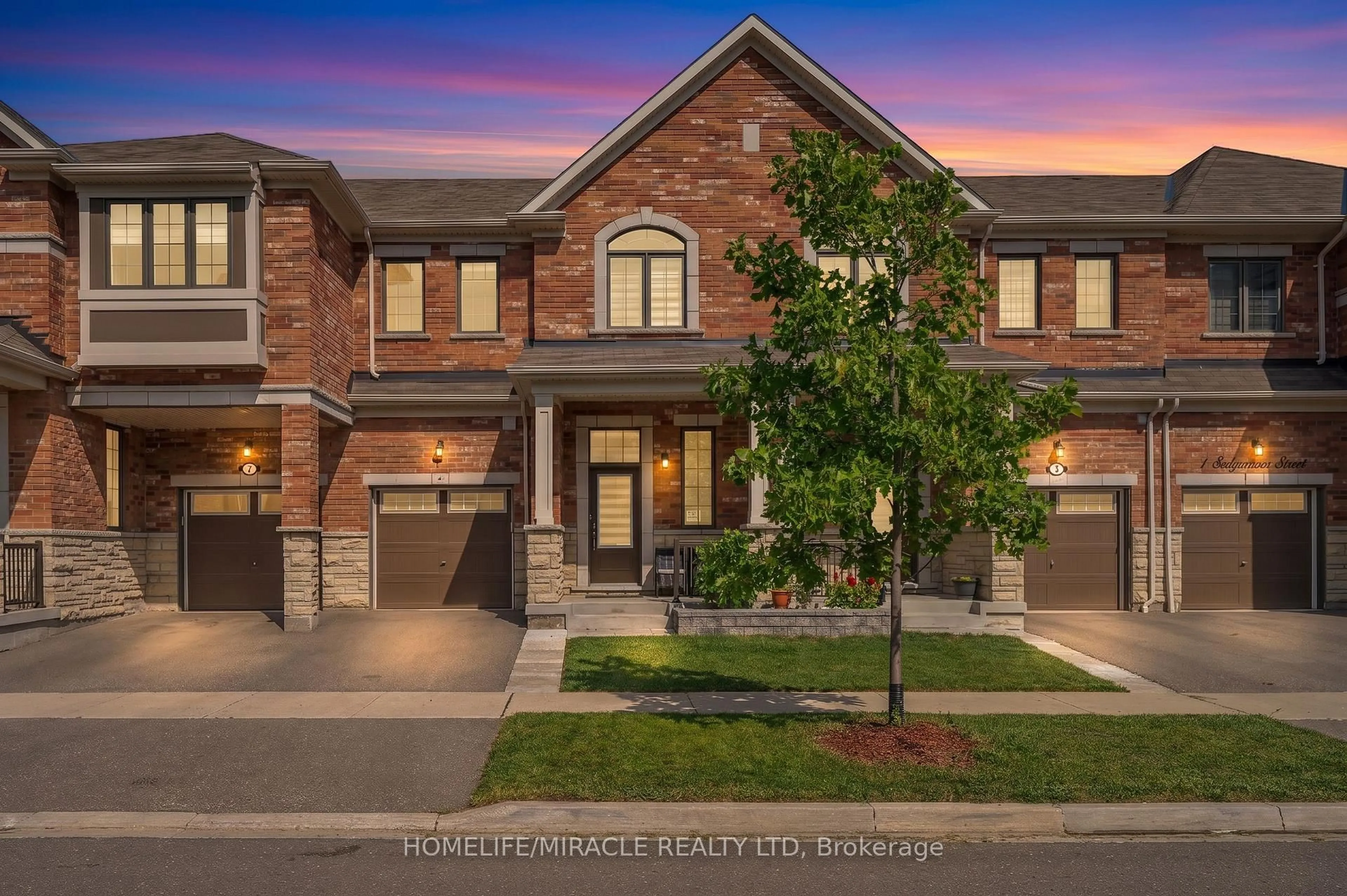 Home with brick exterior material, street for 5 Sedgemoor St, Whitby Ontario L1P 0M3