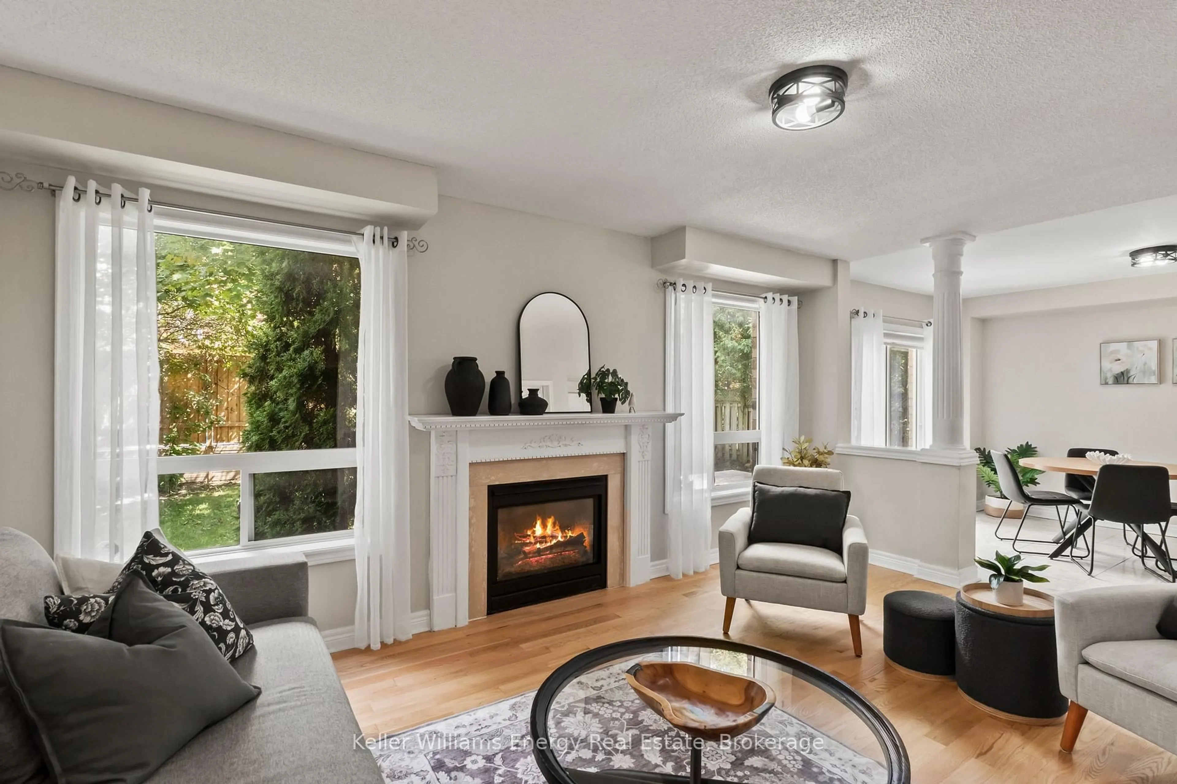 Living room with furniture, unknown for 35 Virginia Dr, Whitby Ontario L1R 2X9