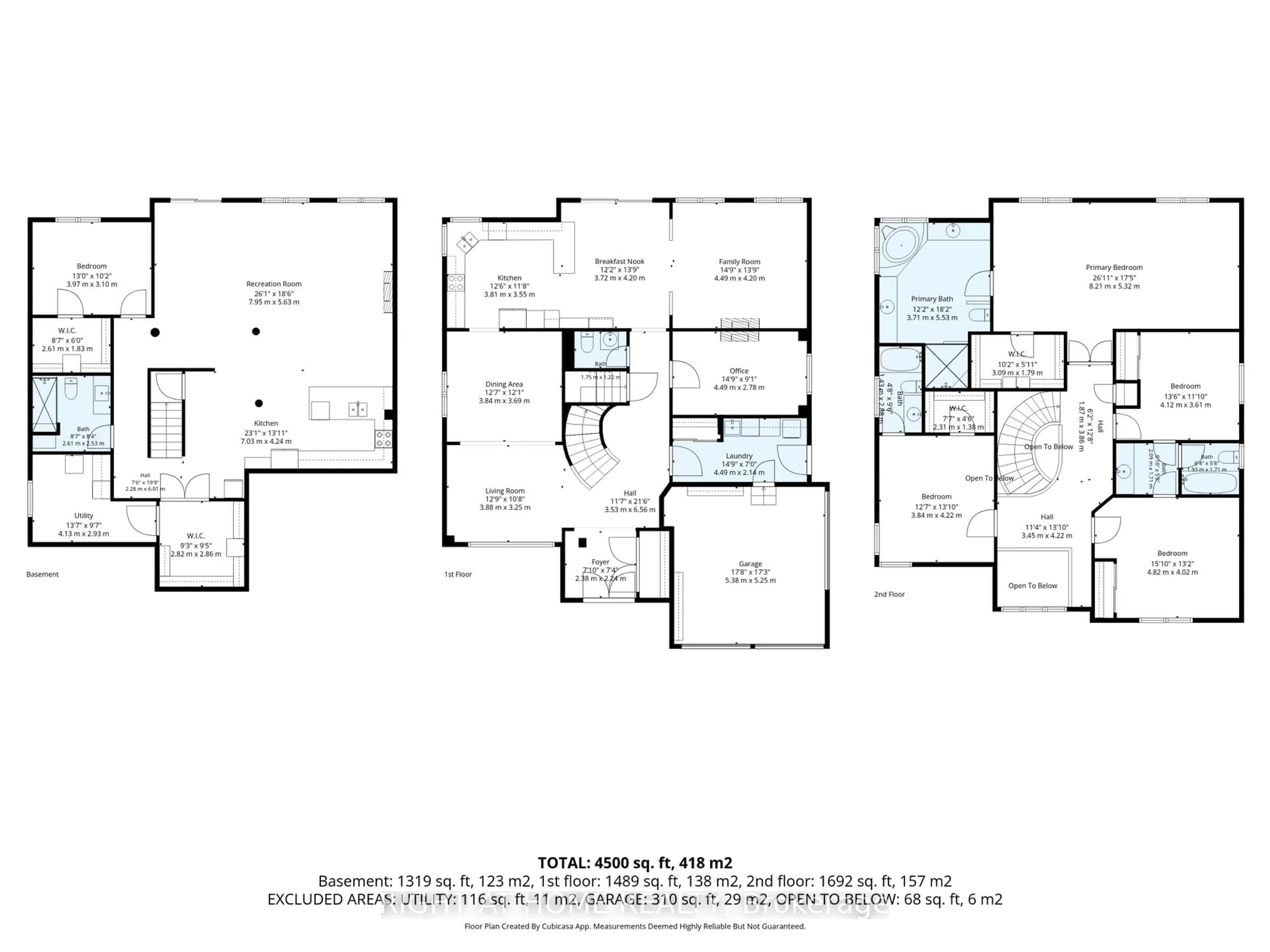 Floor plan for 1427 Aldergrove Crt, Oshawa Ontario L1K 2Y4