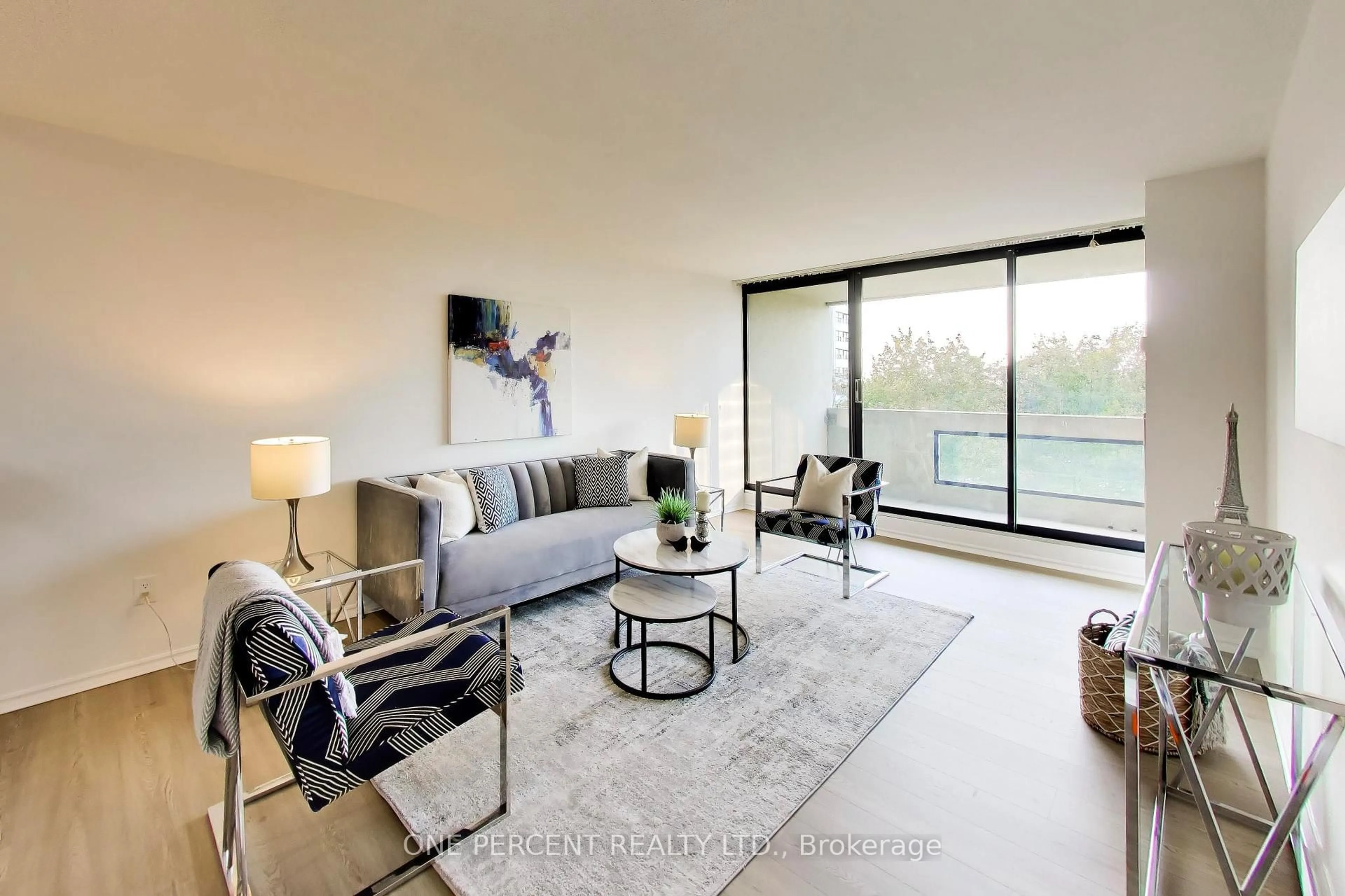Living room with furniture, unknown for 2350 Bridletowne Circ #503, Toronto Ontario M1W 3E6
