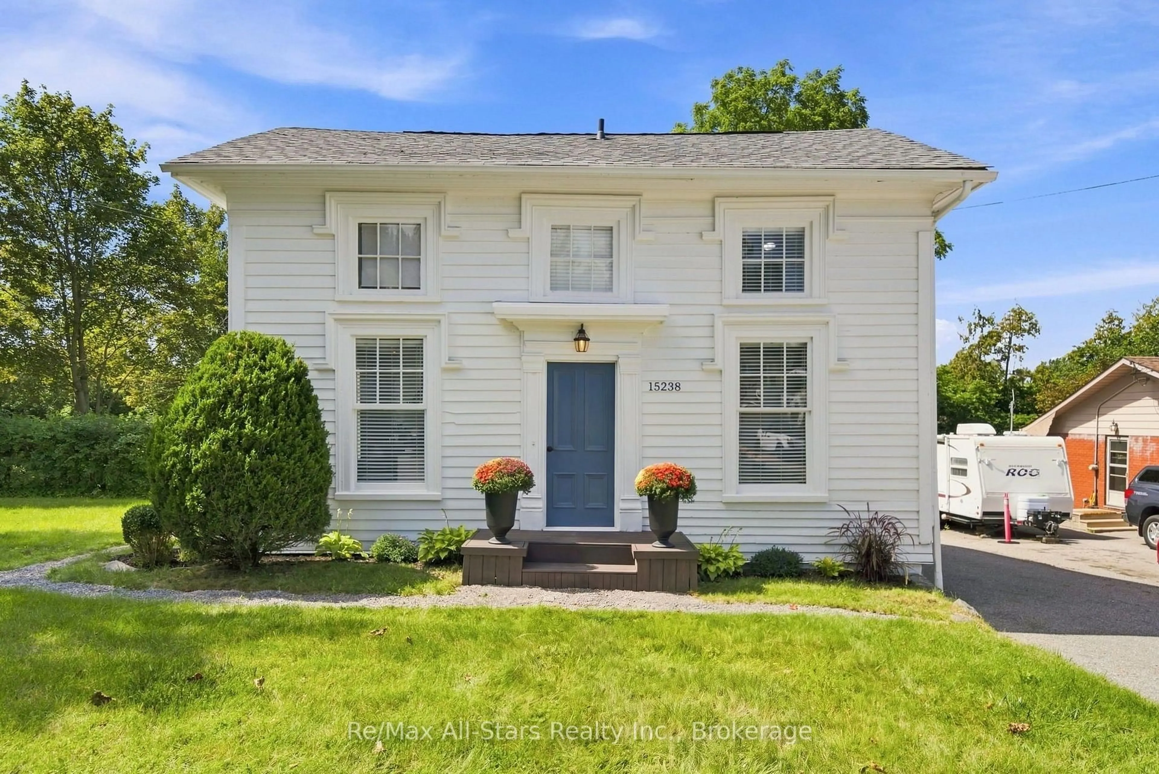 Home with brick exterior material, street for 15238 Old Simcoe Rd, Scugog Ontario L9L 1L1
