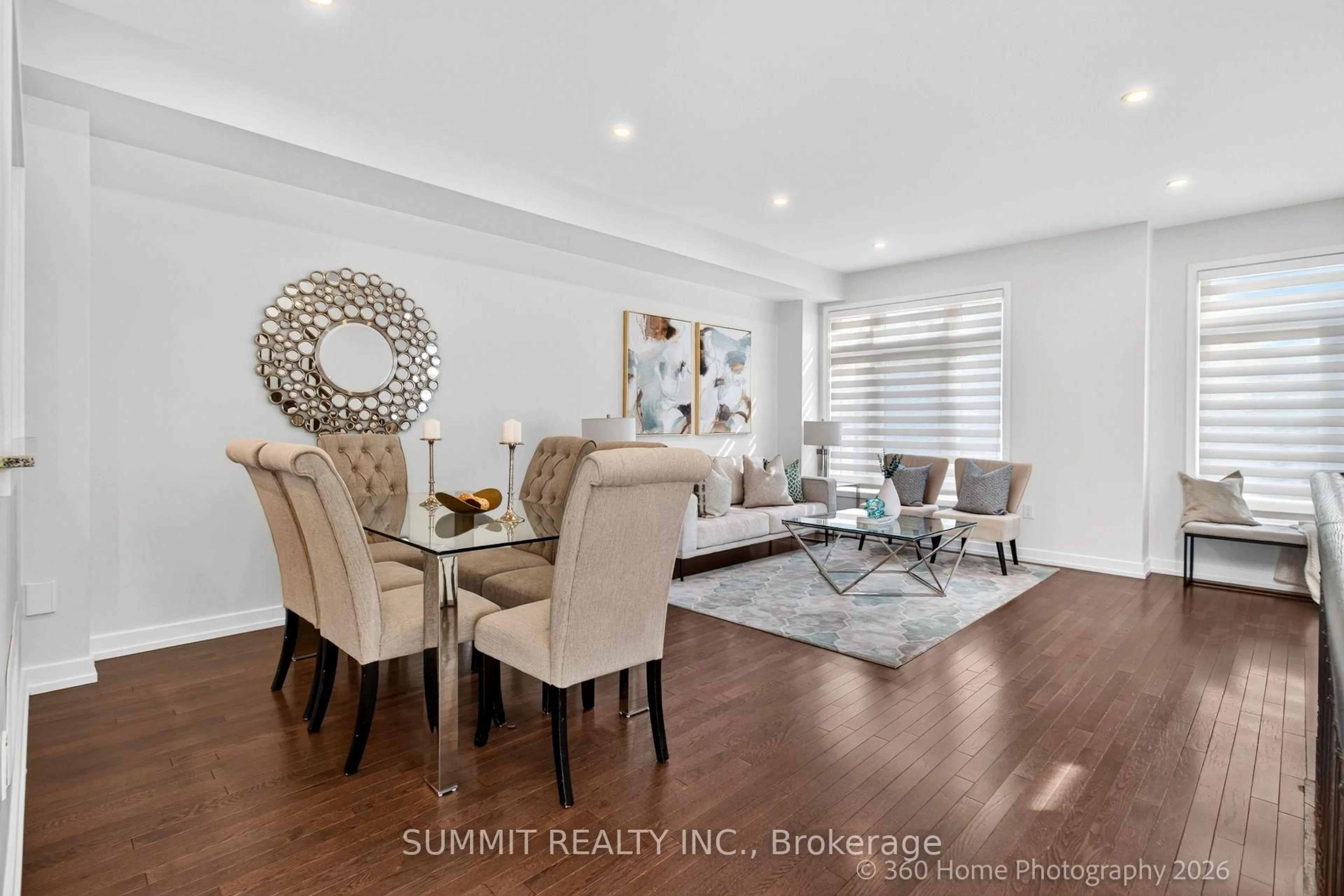 Dining room, wood/laminate floor for 1299 Glenanna Rd #39, Pickering Ontario L1V 0C9