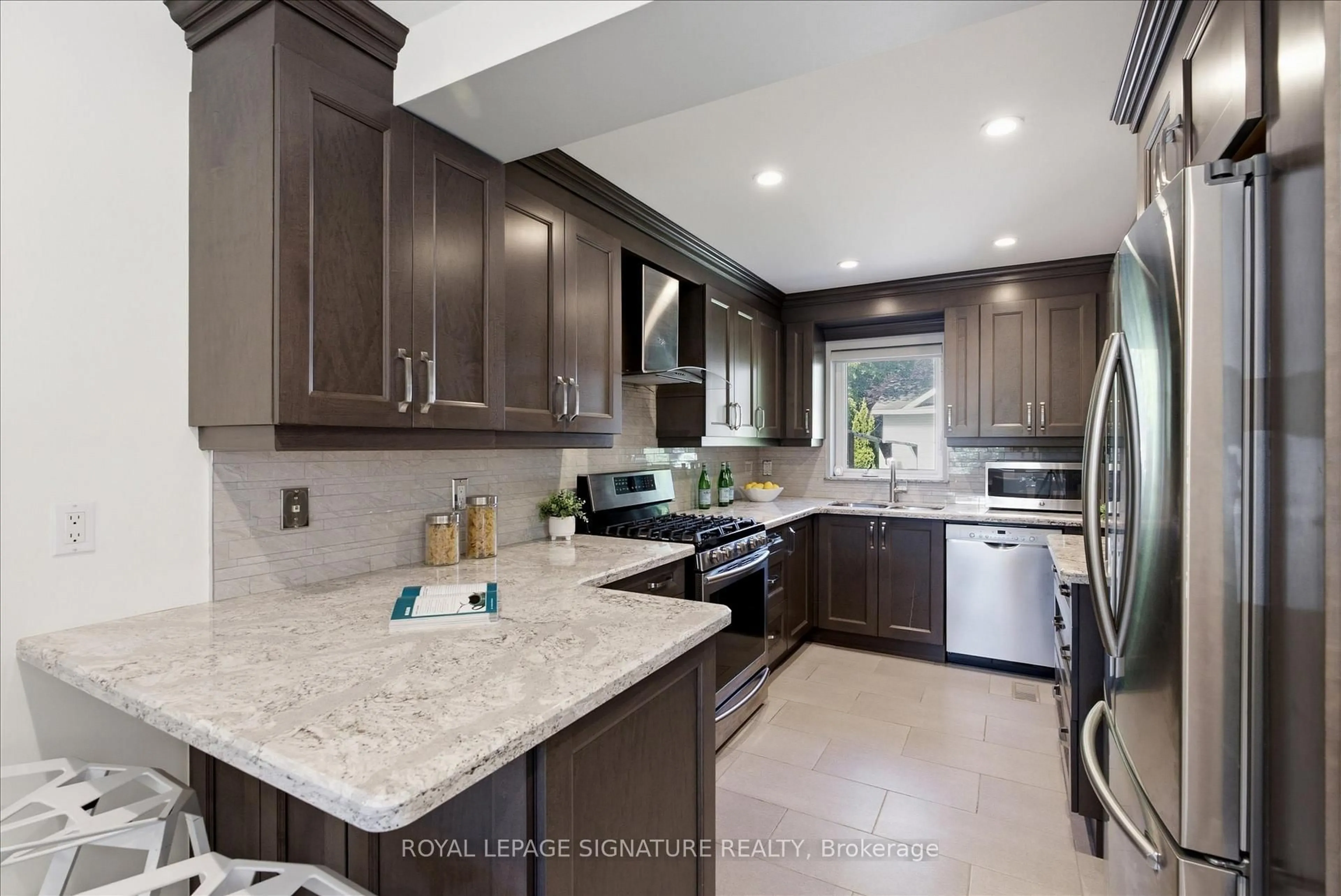 Contemporary kitchen, ceramic/tile floor for 56 Bellamy Rd, Toronto Ontario M1M 3P4