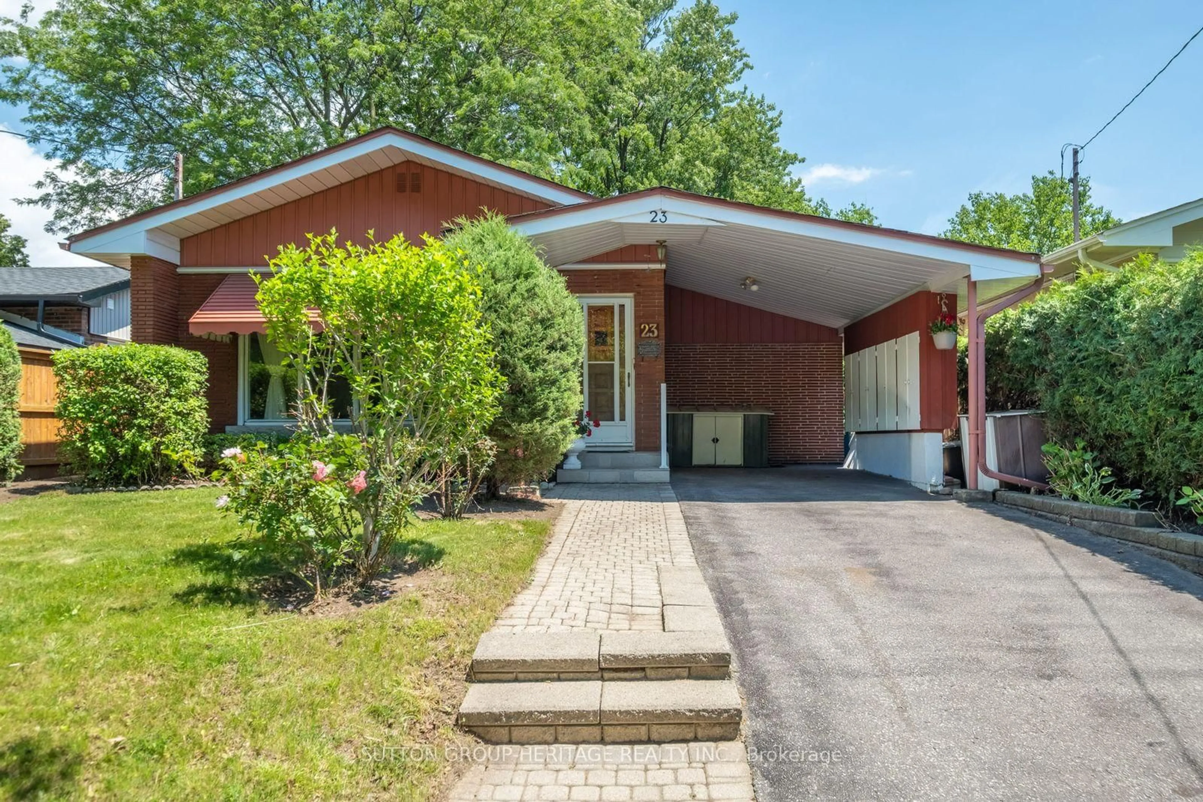 Home with brick exterior material, street for 23 Gaiety Dr, Toronto Ontario M1H 1B9