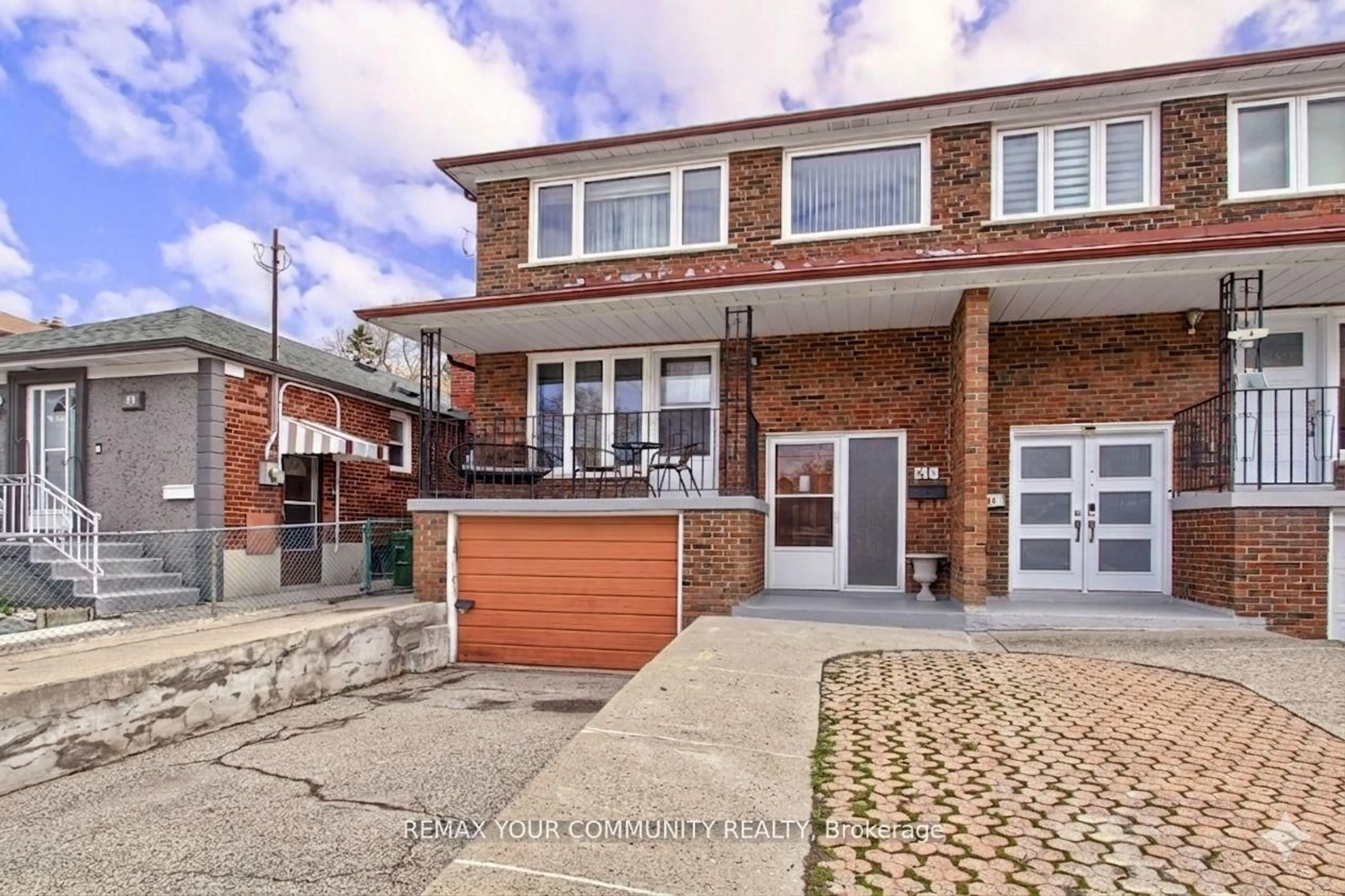 Home with brick exterior material, street for 41A North Edgely Ave, Toronto Ontario M1K 1T5