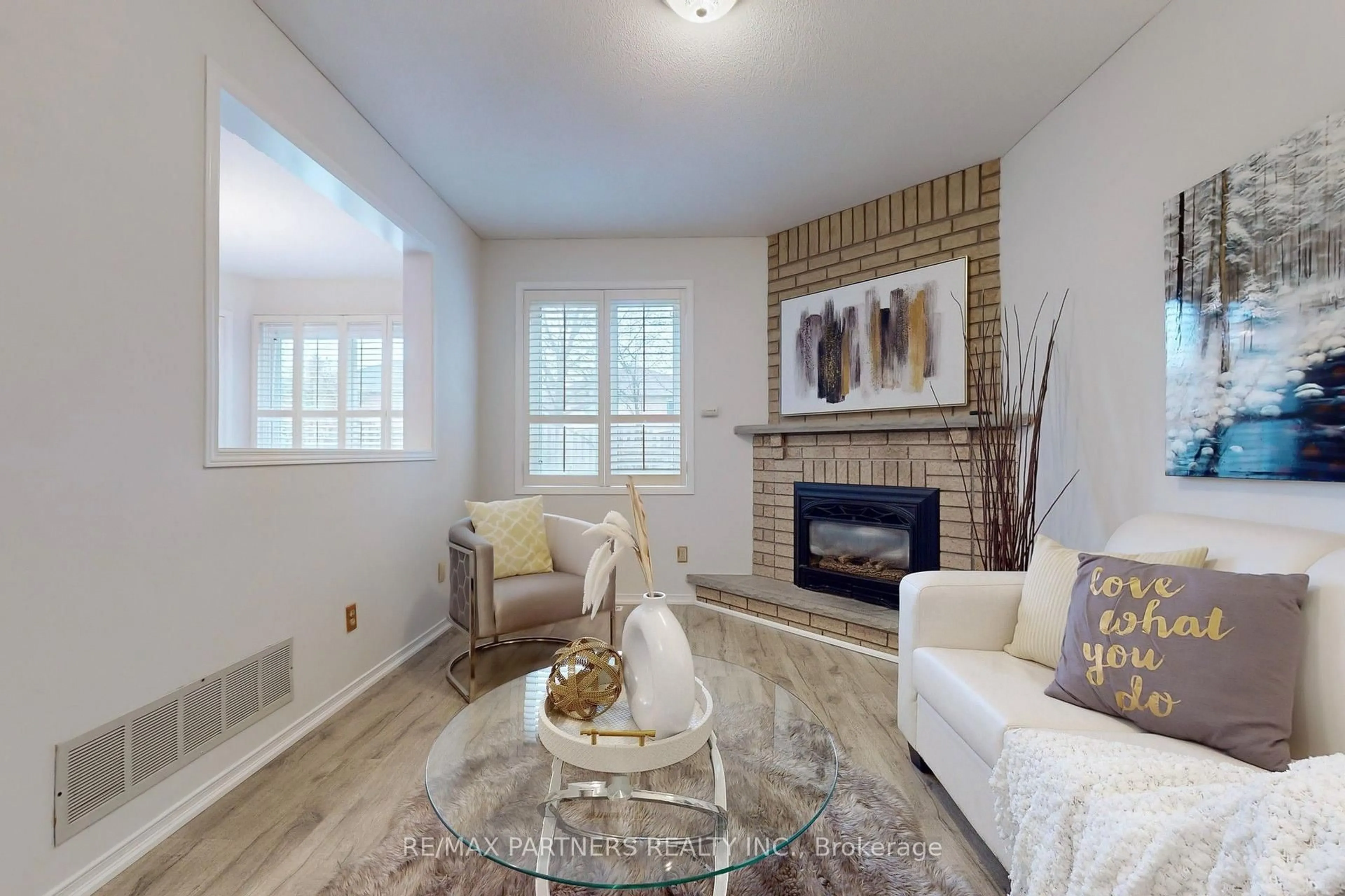Living room with furniture, unknown for 15 Ribblesdale Dr, Whitby Ontario L1N 6Z3
