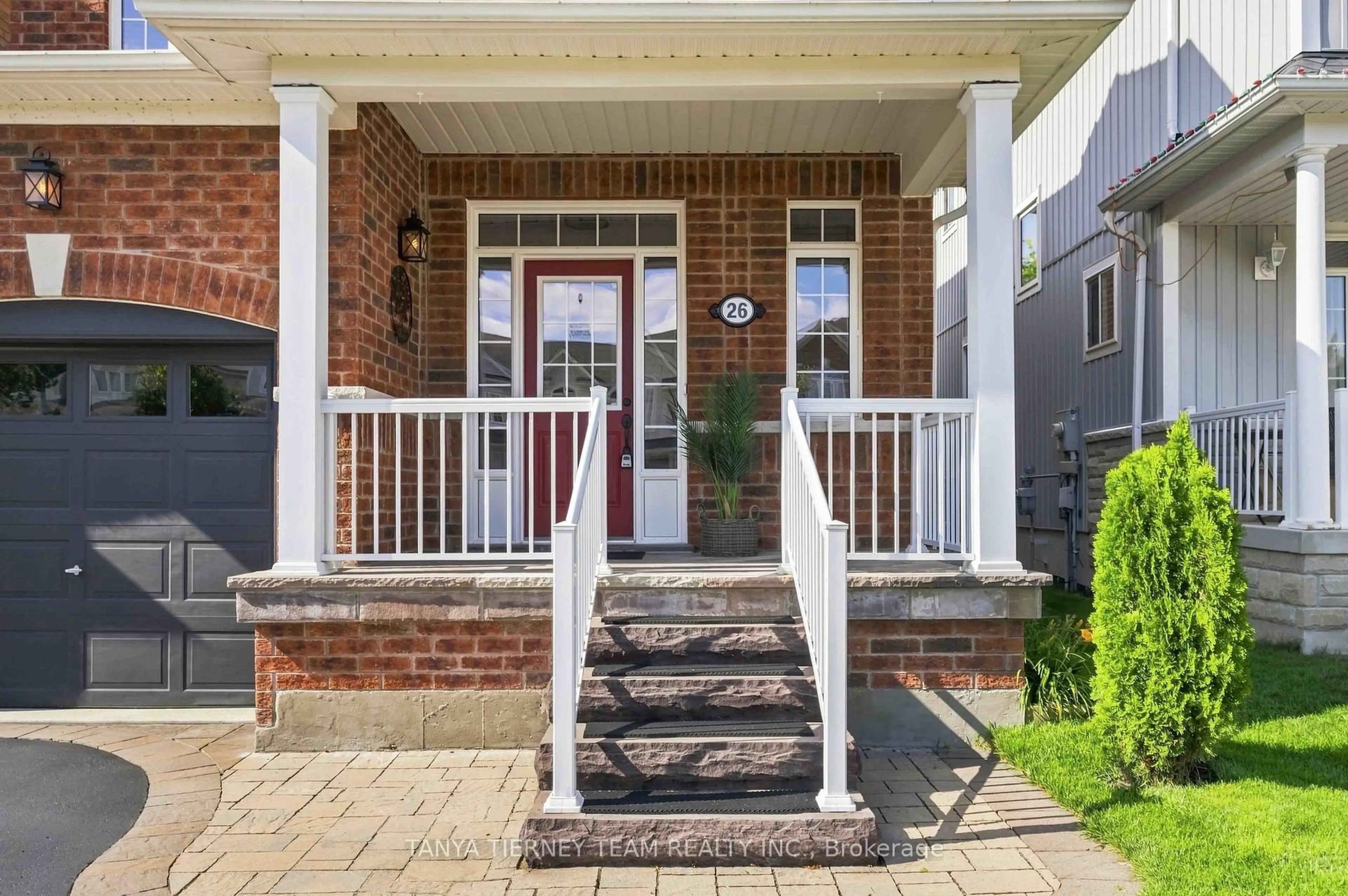 Home with brick exterior material, street for 26 Chiswick Ave, Whitby Ontario L1M 0E1
