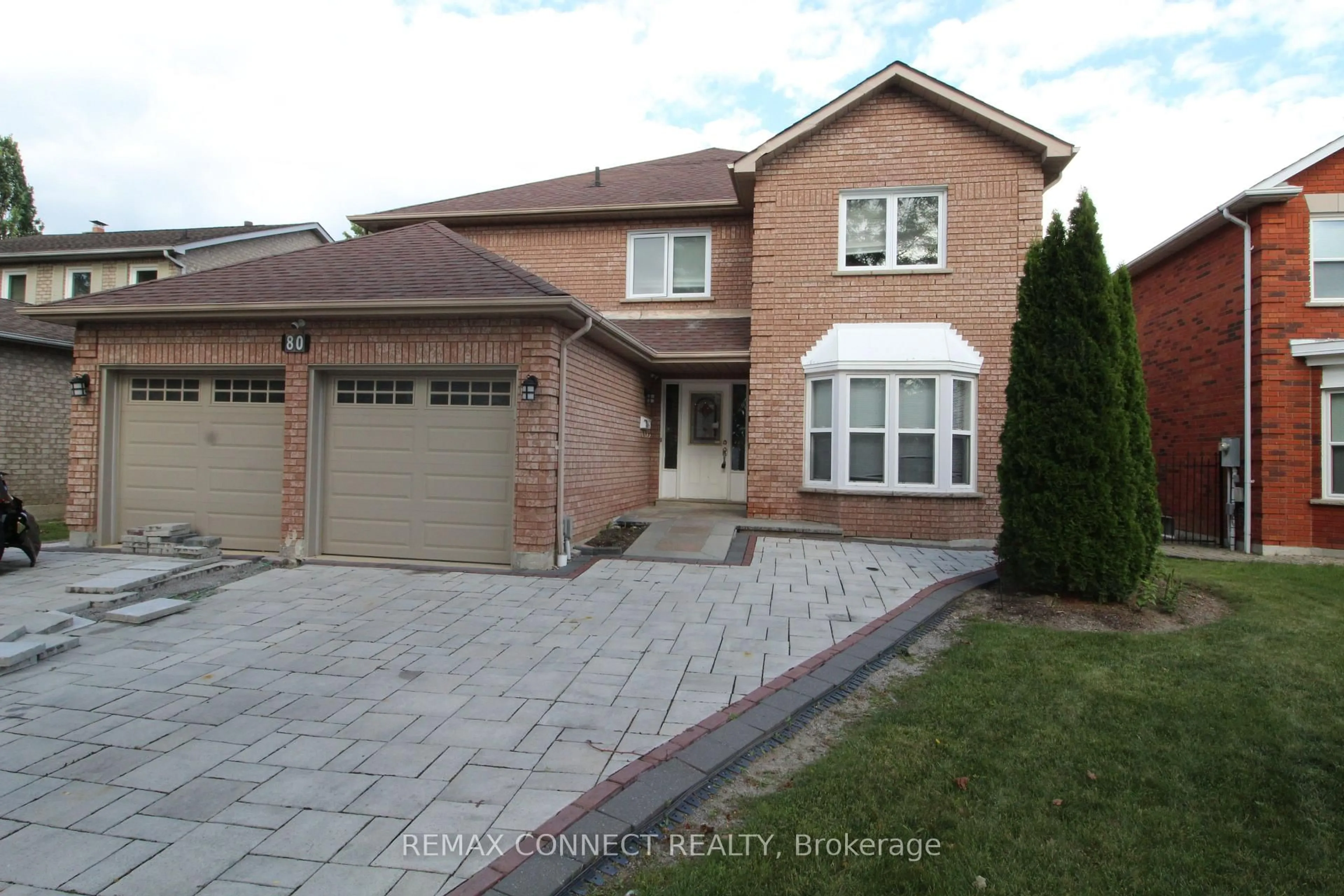 Home with brick exterior material, street for 80 Kennett Dr, Whitby Ontario L1P 1L5