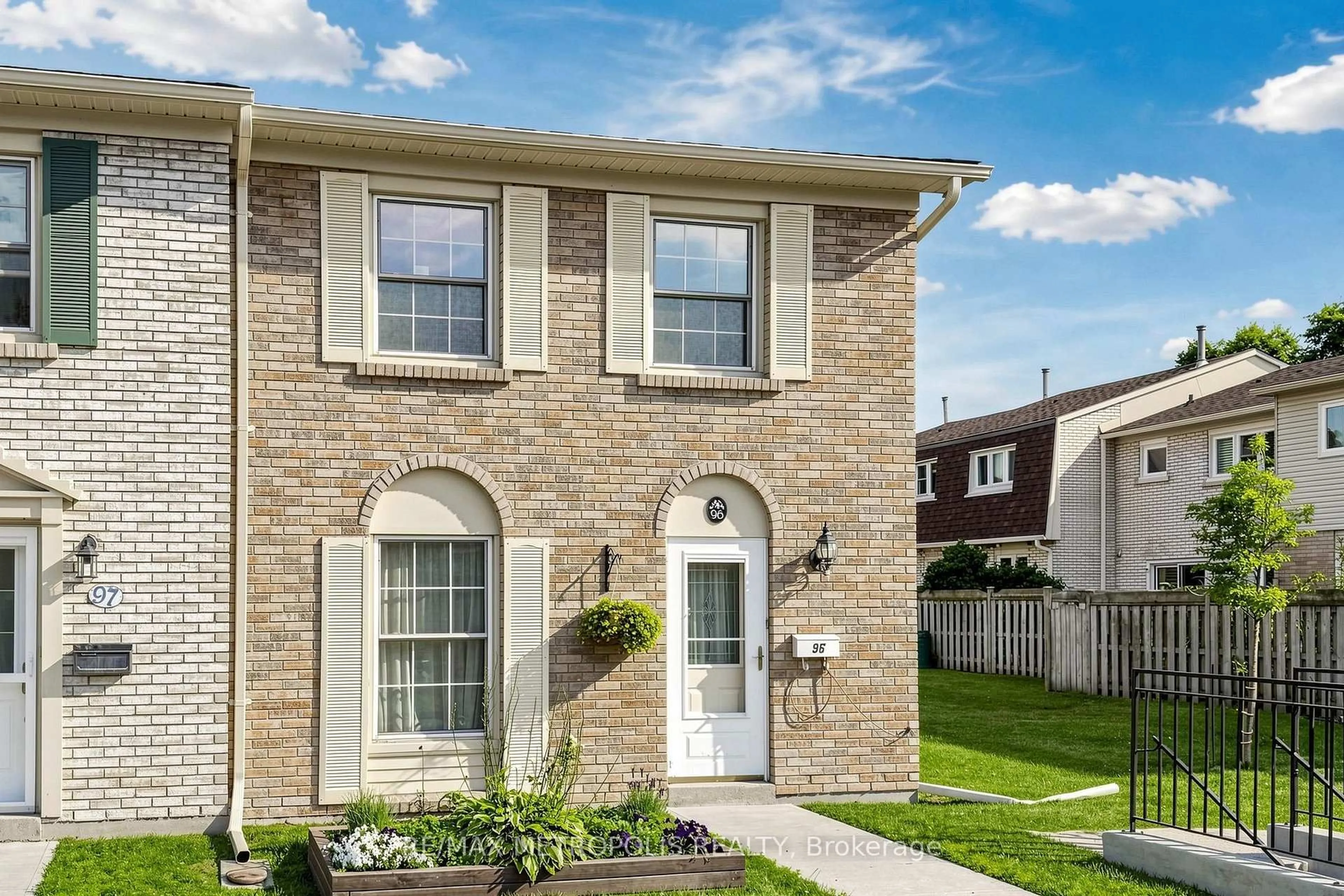 Home with brick exterior material, street for 580 Eyer Dr #96, Pickering Ontario L1W 3B7