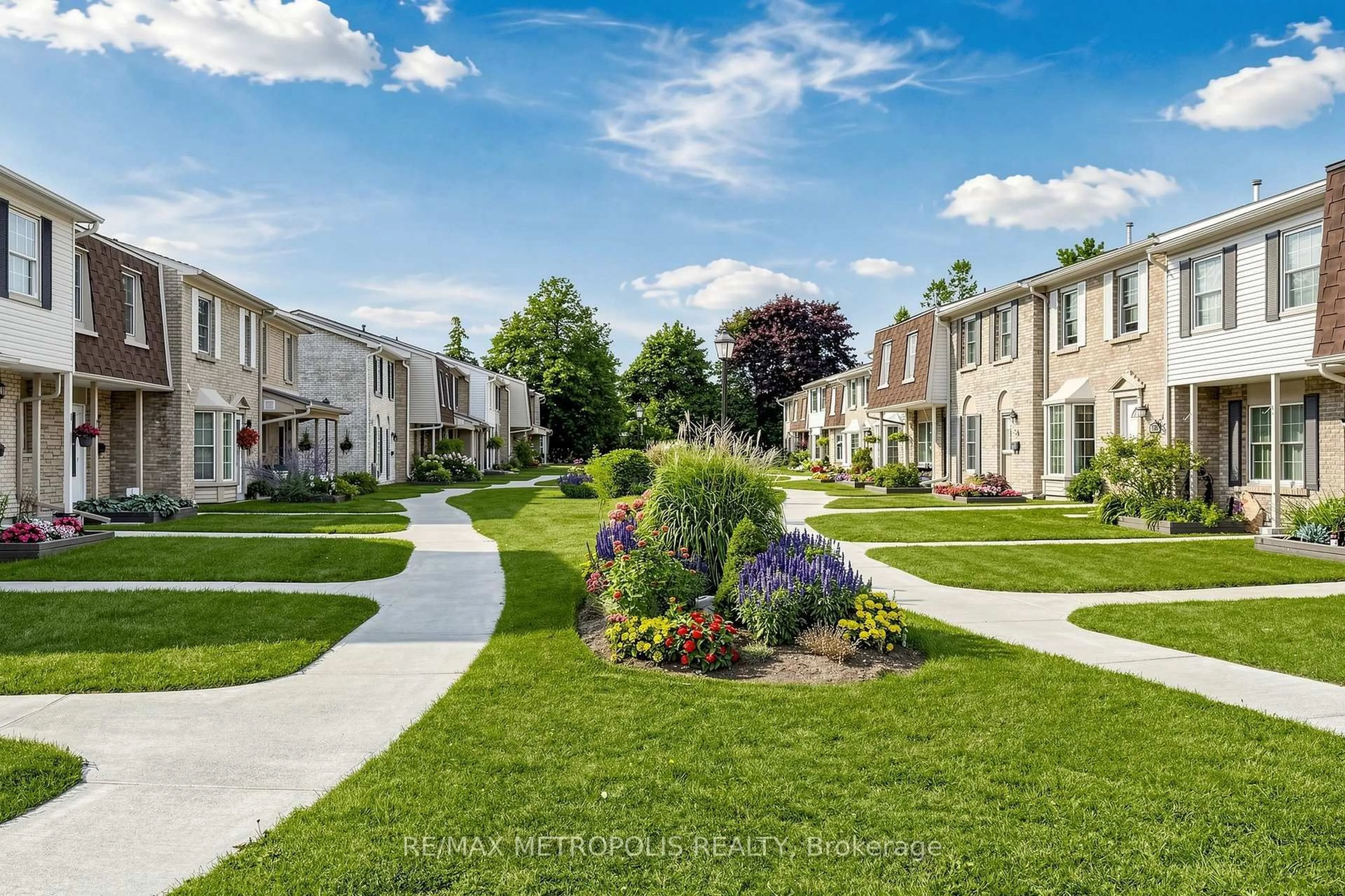 A pic from outside/outdoor area/front of a property/back of a property/a pic from drone, street for 580 Eyer Dr #96, Pickering Ontario L1W 3B7