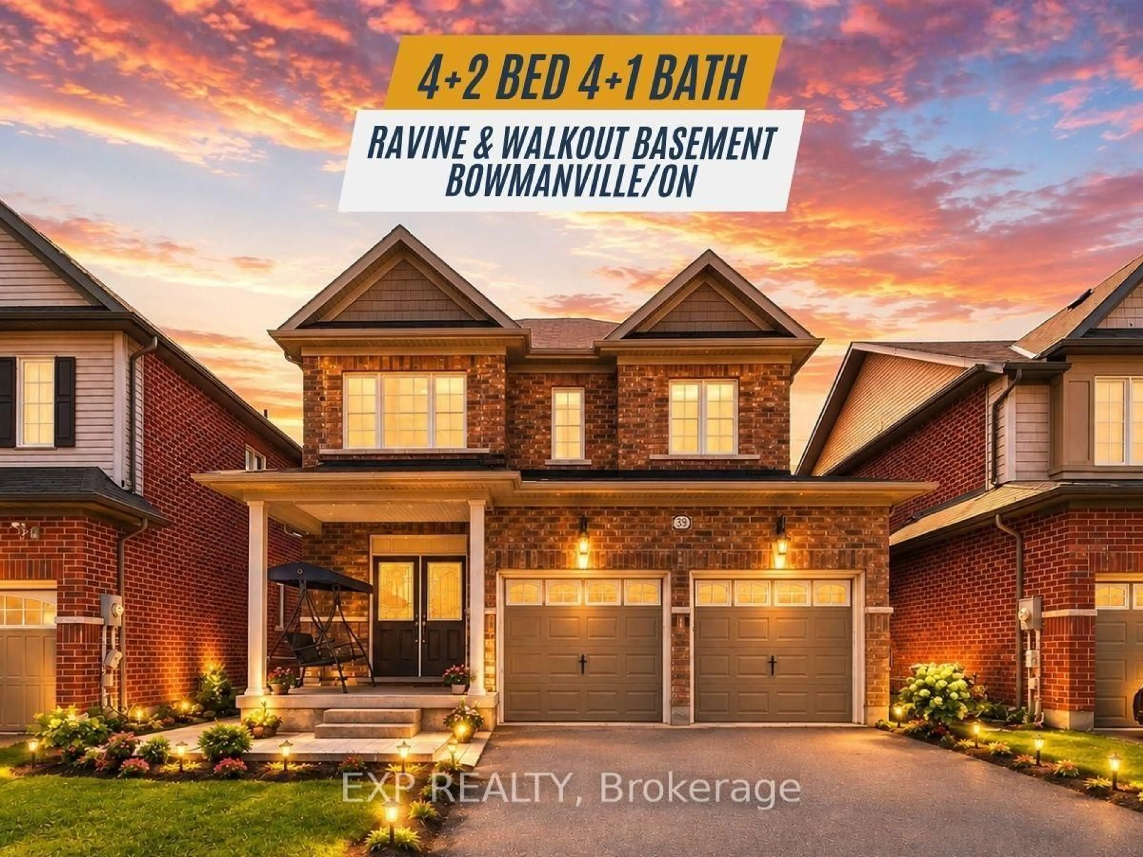 Home with brick exterior material, building for 39 Purdy Pl, Clarington Ontario L1C 0V2