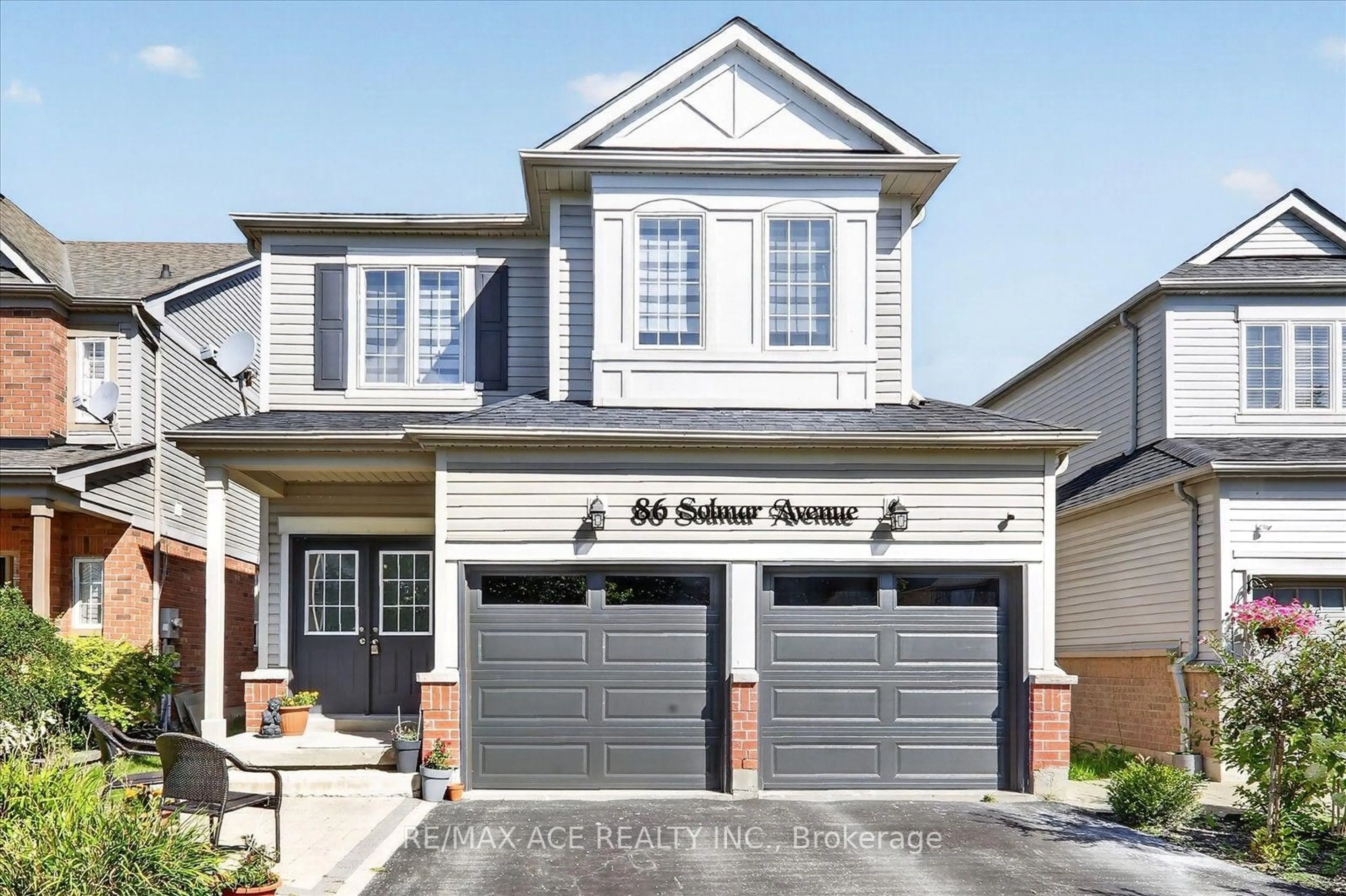 Home with brick exterior material, street for 86 Solmar Ave, Whitby Ontario L1R 3G2