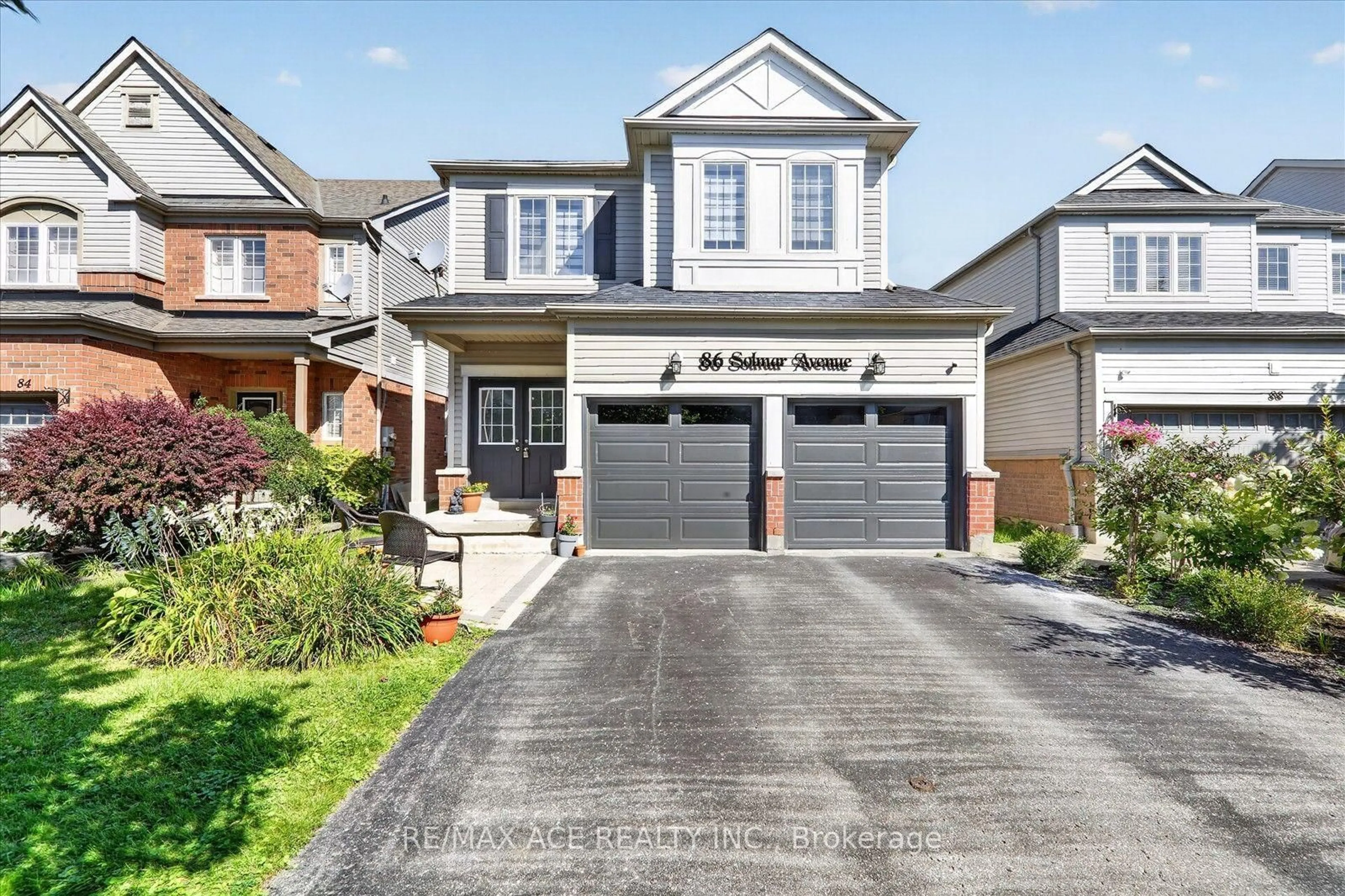 Home with brick exterior material, street for 86 Solmar Ave, Whitby Ontario L1R 3G2
