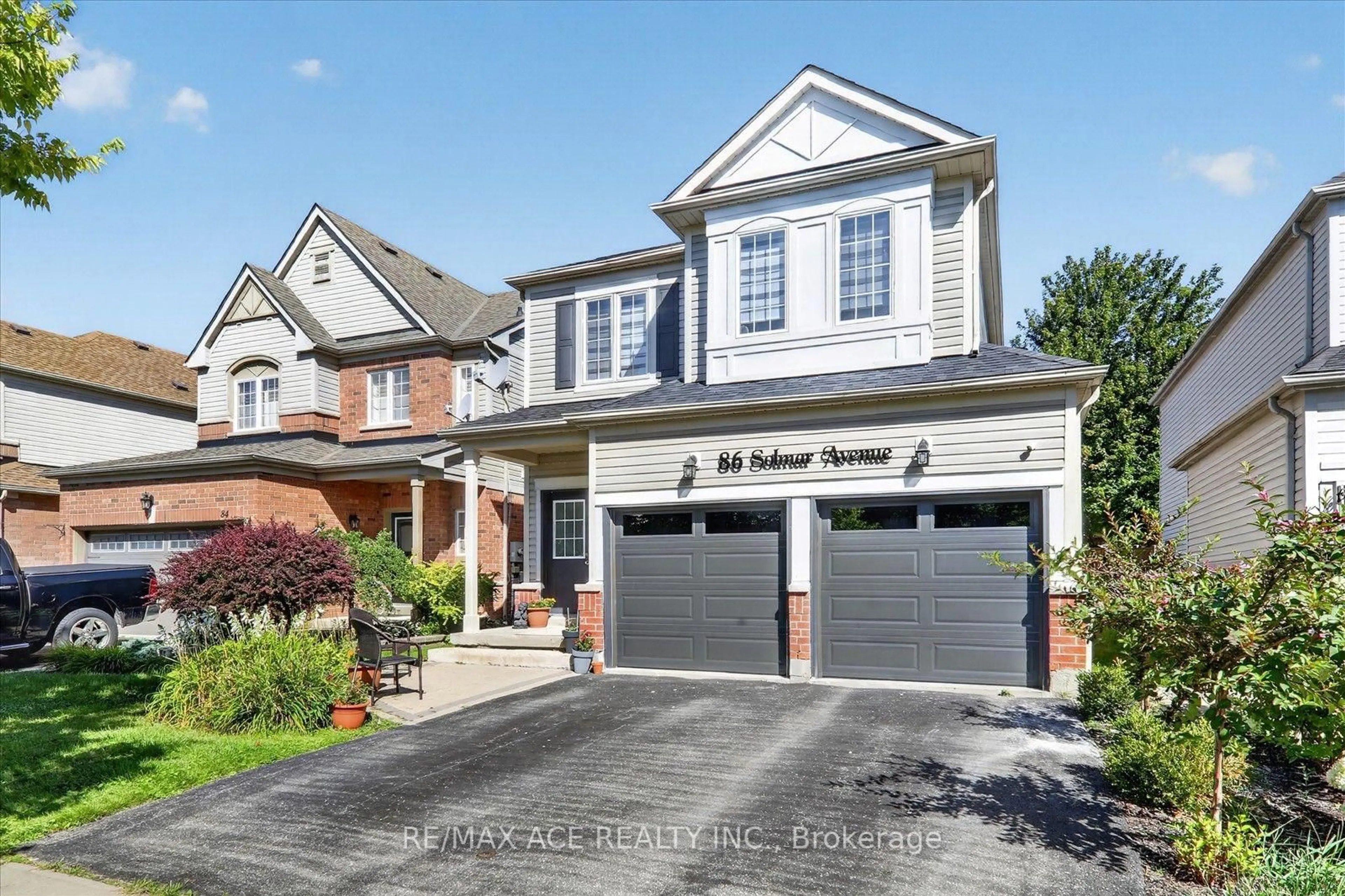 Home with brick exterior material, street for 86 Solmar Ave, Whitby Ontario L1R 3G2