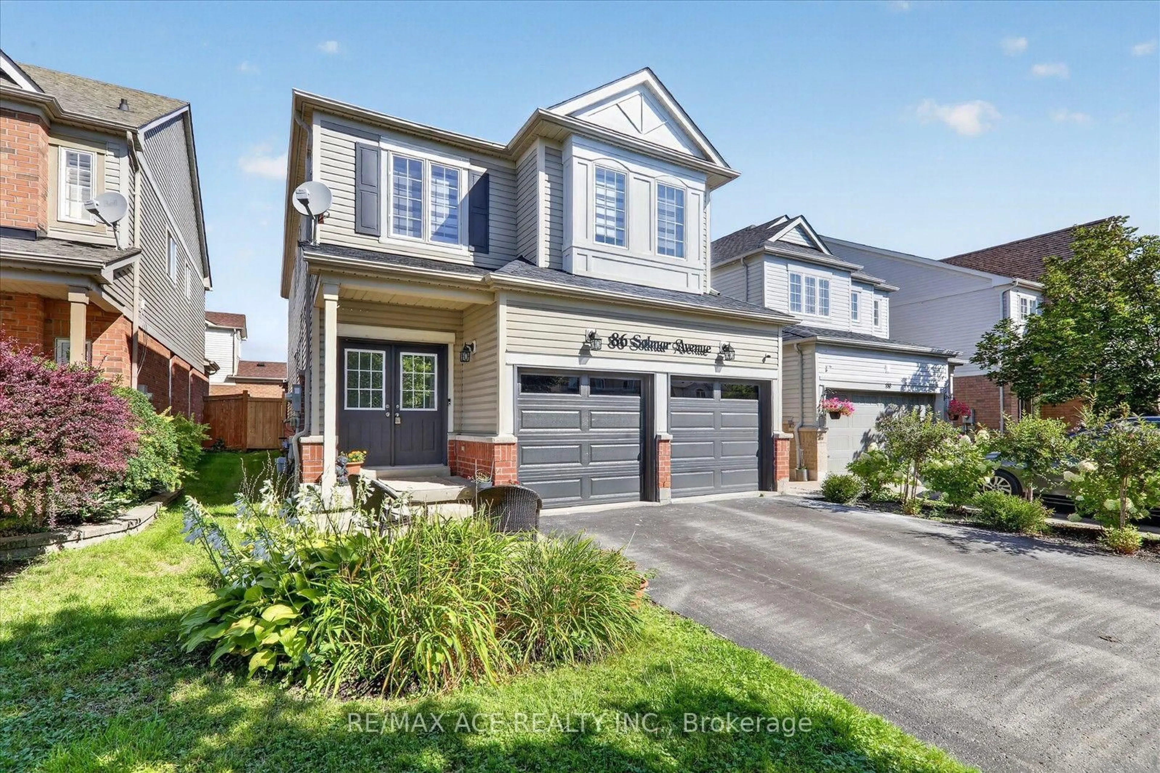 Home with brick exterior material, street for 86 Solmar Ave, Whitby Ontario L1R 3G2