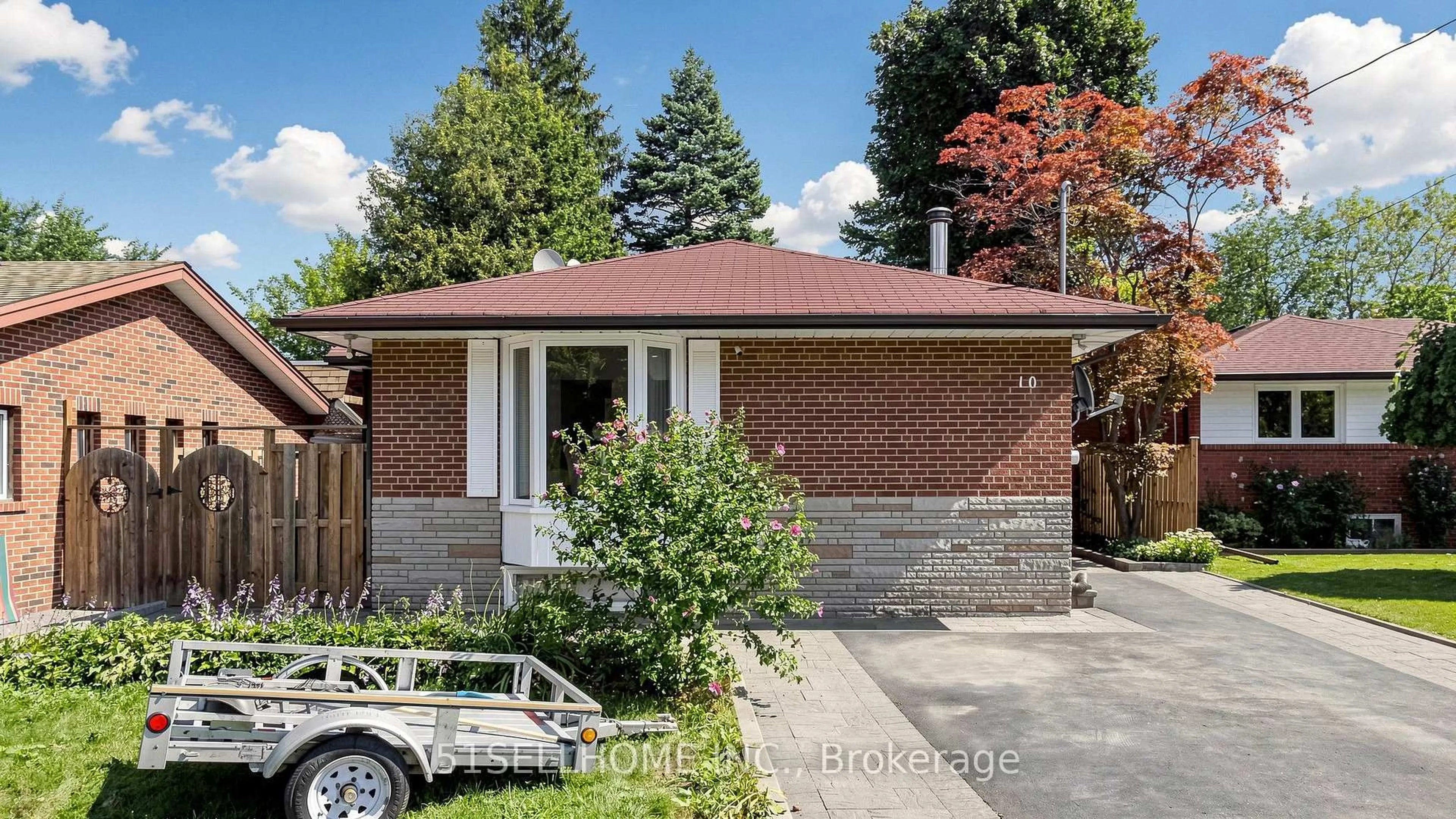 Home with brick exterior material, street for 10 Pelmar Pl, Toronto Ontario M1G 1G5