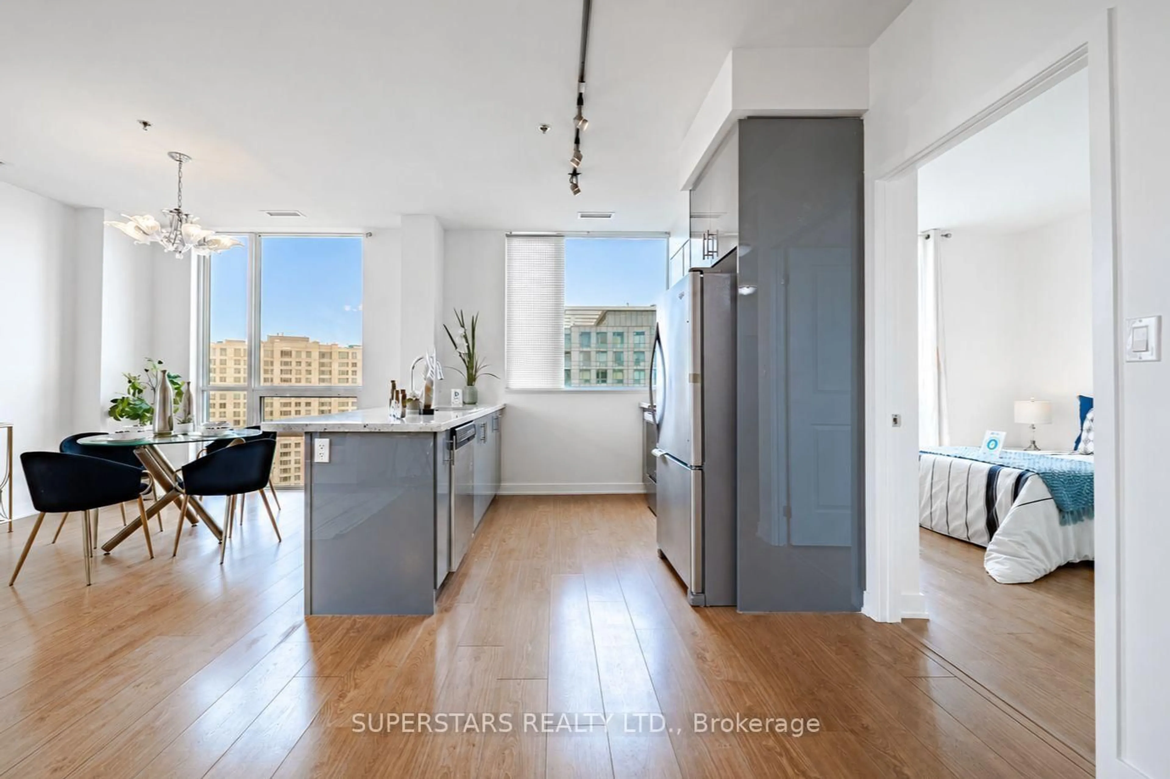 Open concept kitchen, unknown for 185 Bonis Ave #2009(PH09), Toronto Ontario M1T 0A4