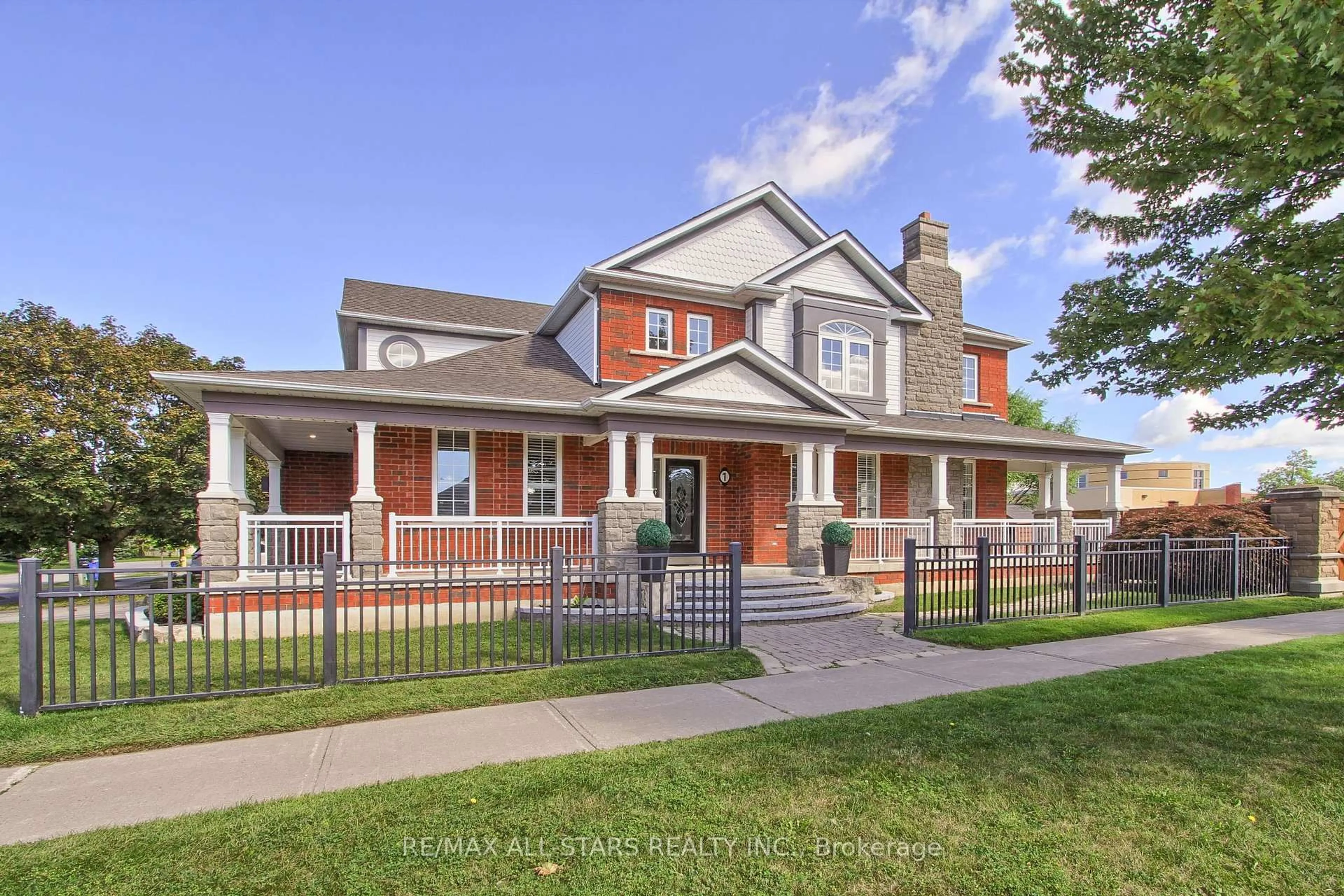 Home with brick exterior material, street for 1 Hatch St, Whitby Ontario L1M 2G3