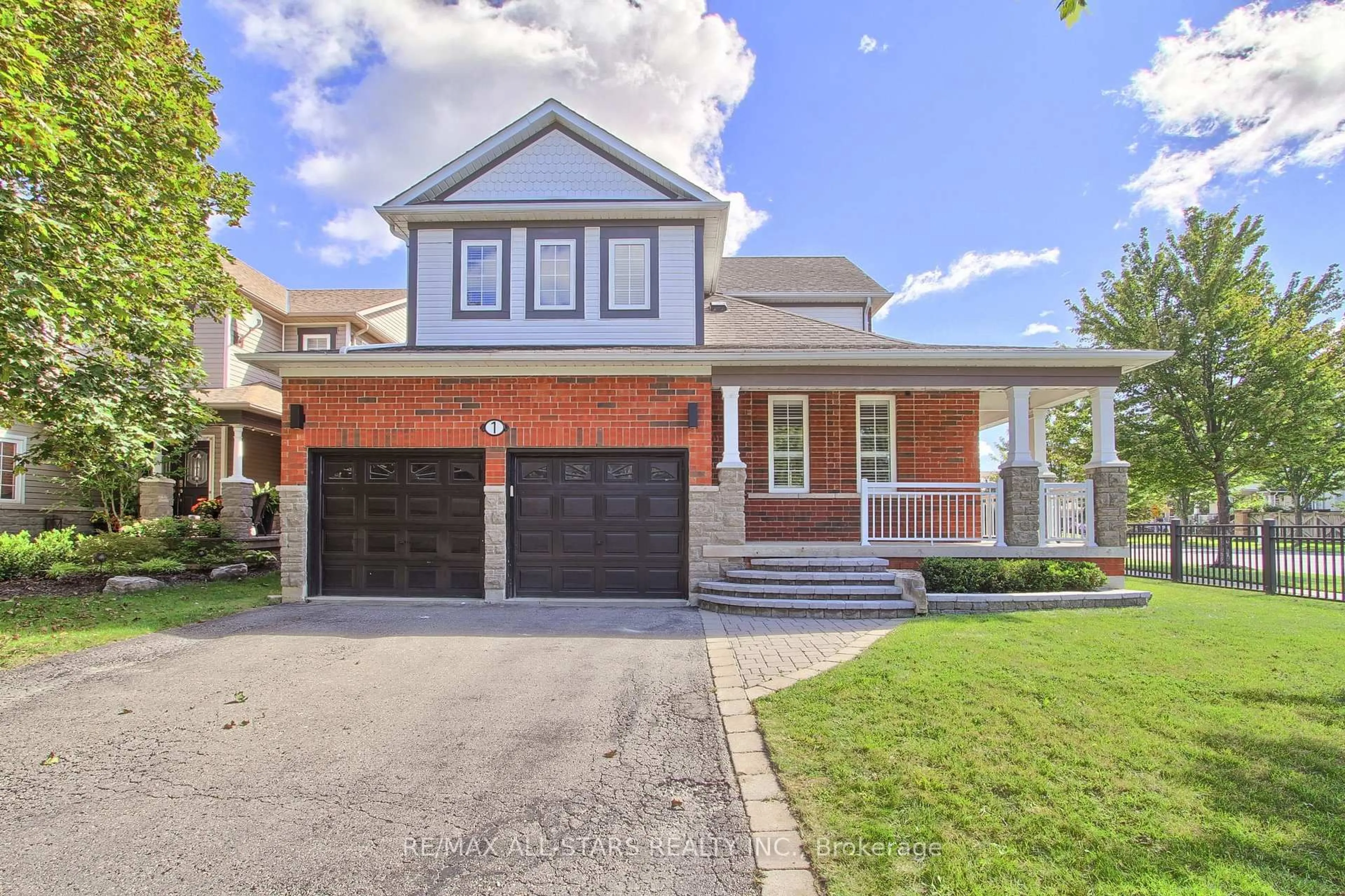 Home with brick exterior material, street for 1 Hatch St, Whitby Ontario L1M 2G3
