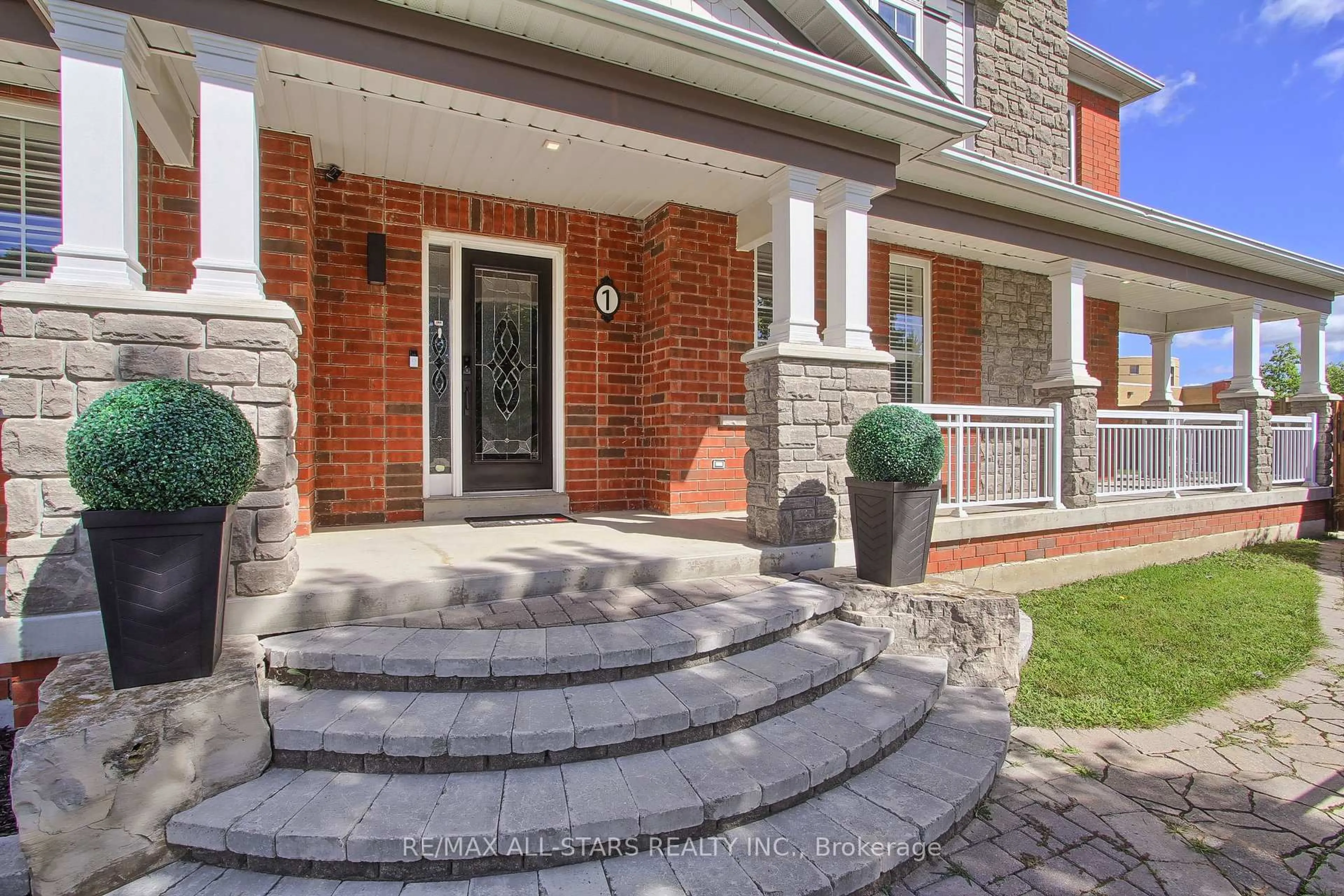 Home with brick exterior material, street for 1 Hatch St, Whitby Ontario L1M 2G3