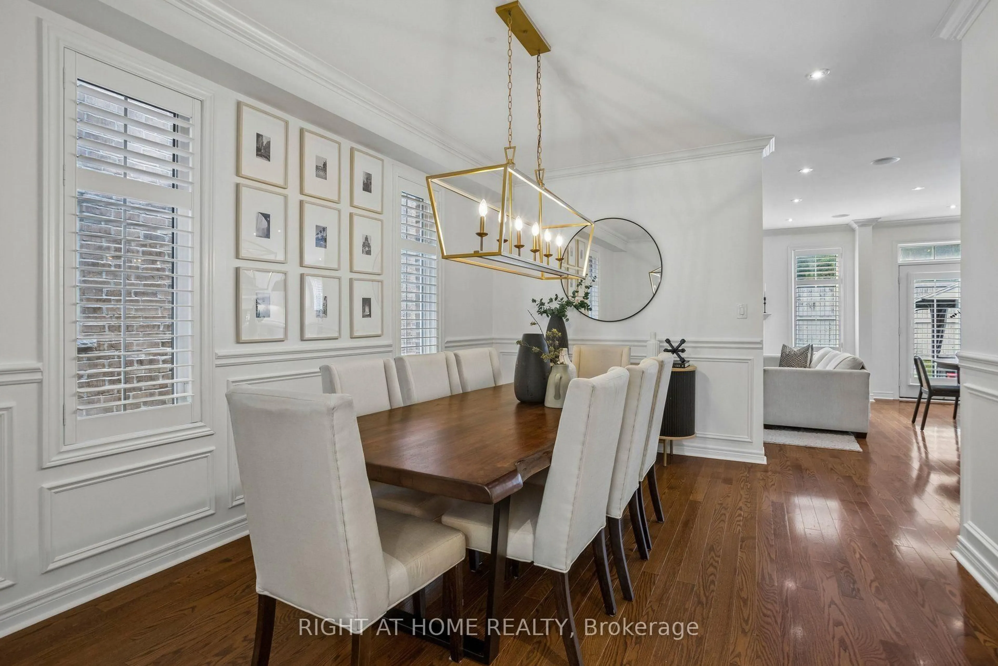 Dining room, wood/laminate floor for 26 Bignell Cres, Ajax Ontario L1Z 0P6