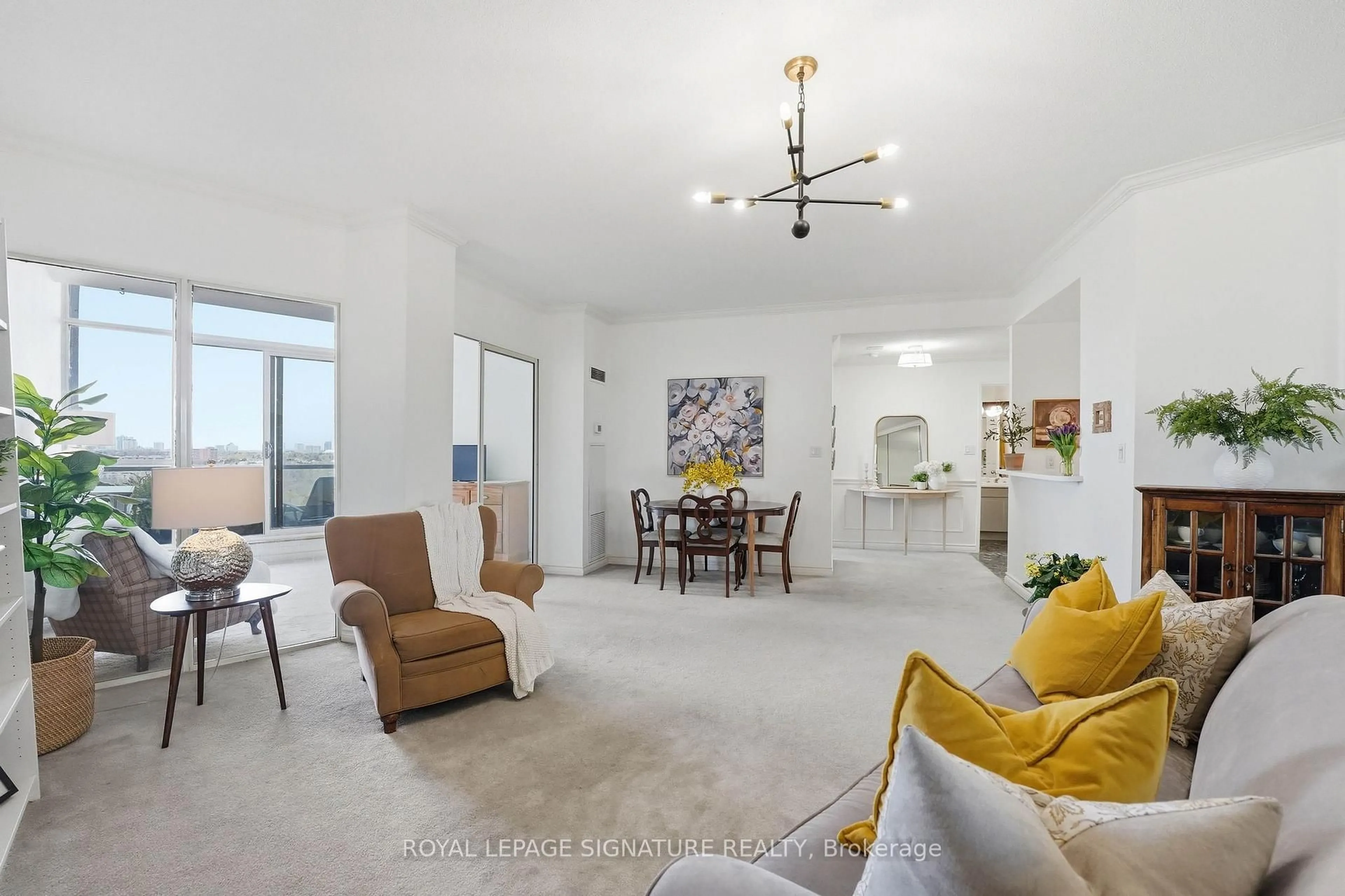 Living room with furniture, unknown for 20 Guildwood Pkwy #PH1, Toronto Ontario M1E 5B6