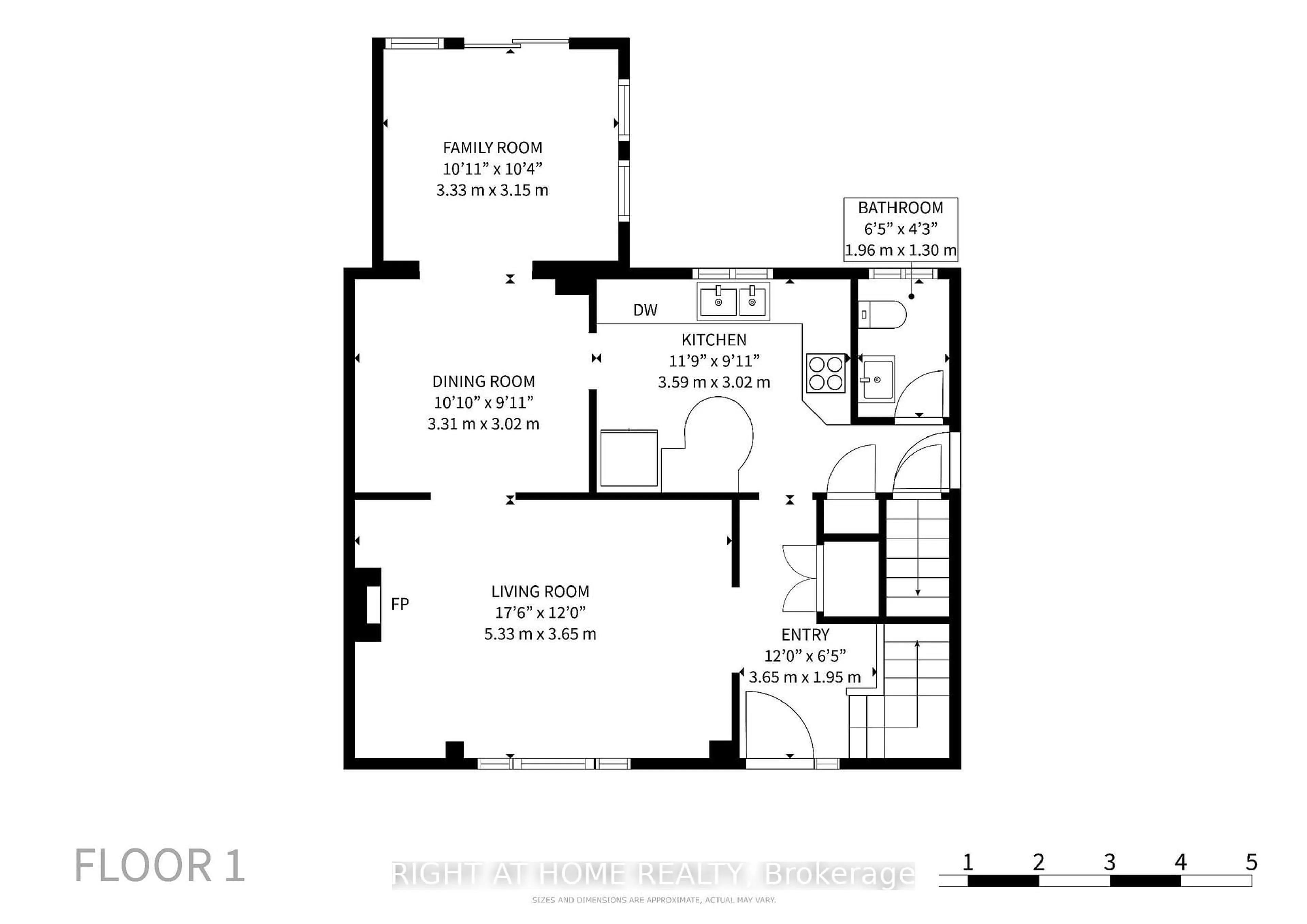 Floor plan for 479 Bernhard Cres, Oshawa Ontario L1G 2B7