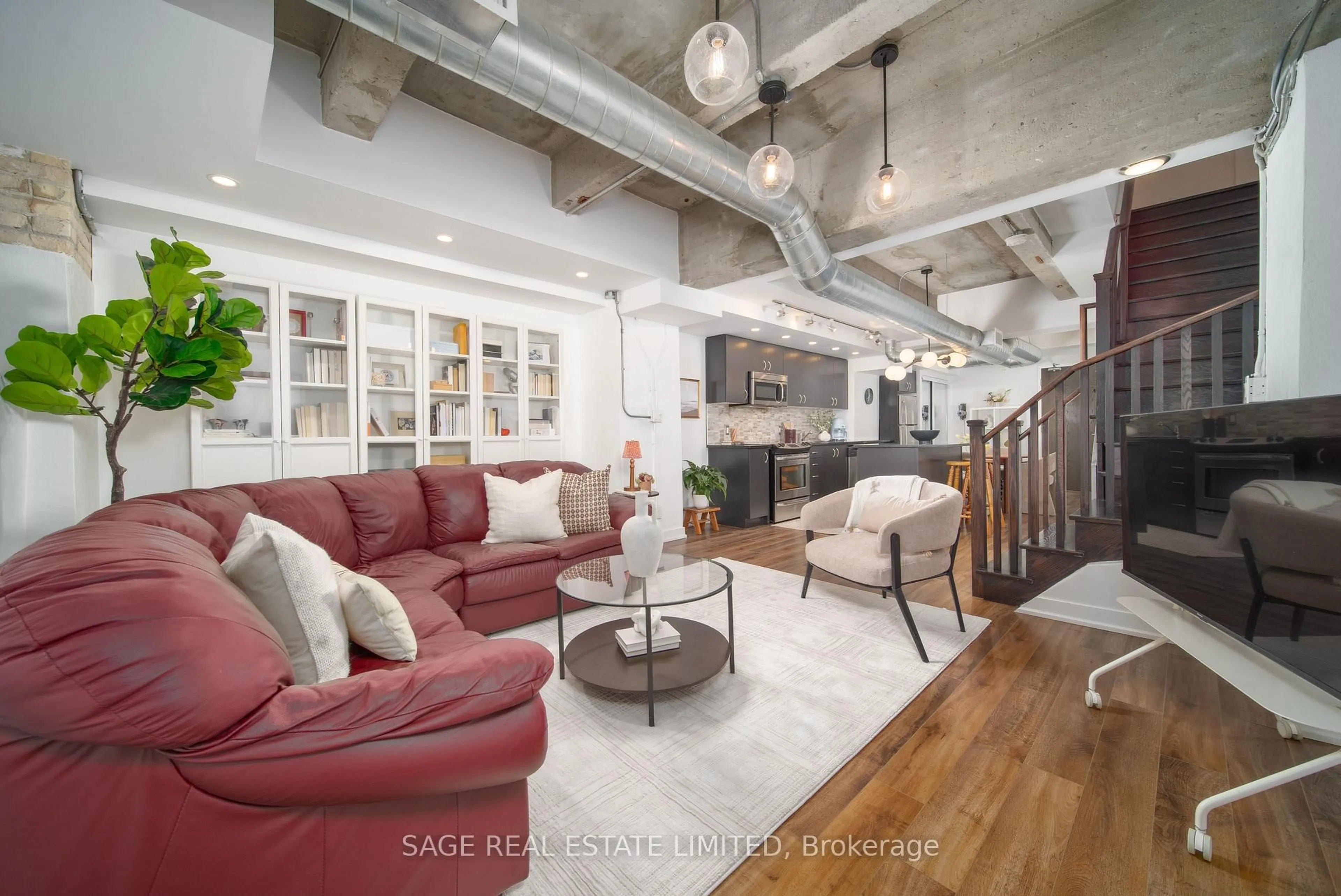 Open concept kitchen, unknown for 201 Carlaw Ave #128, Toronto Ontario M4M 2S3