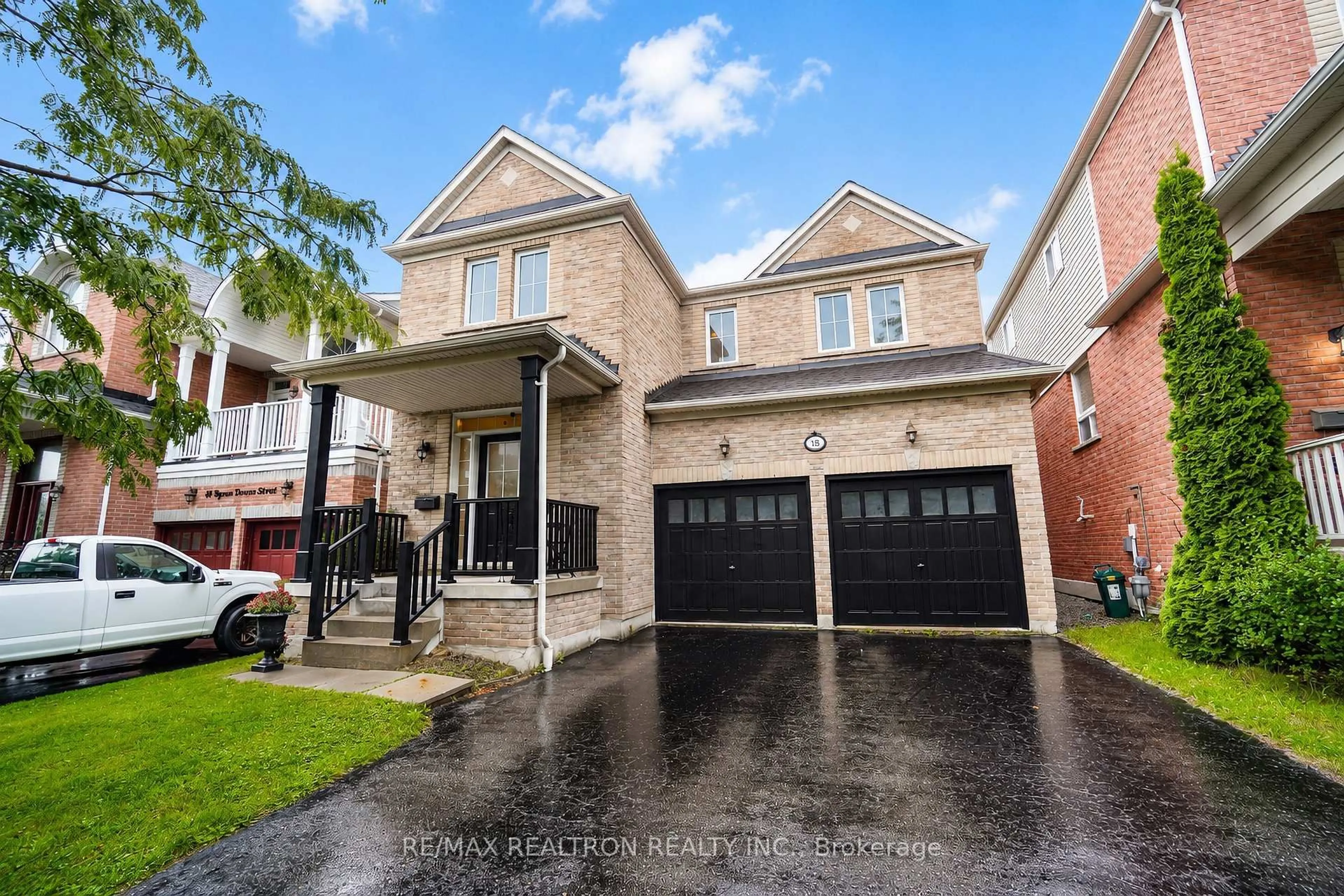 Home with brick exterior material, street for 18 Byram Downs St, Ajax Ontario L1Z 1R5