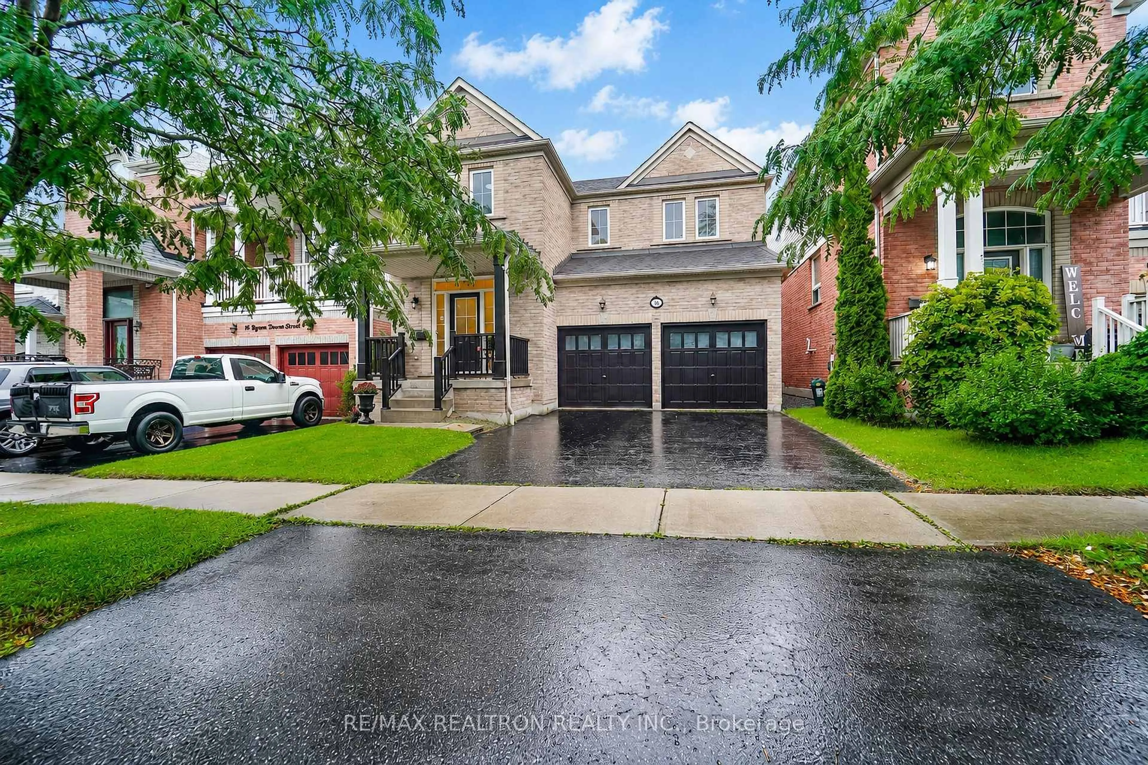 Home with brick exterior material, street for 18 Byram Downs St, Ajax Ontario L1Z 1R5