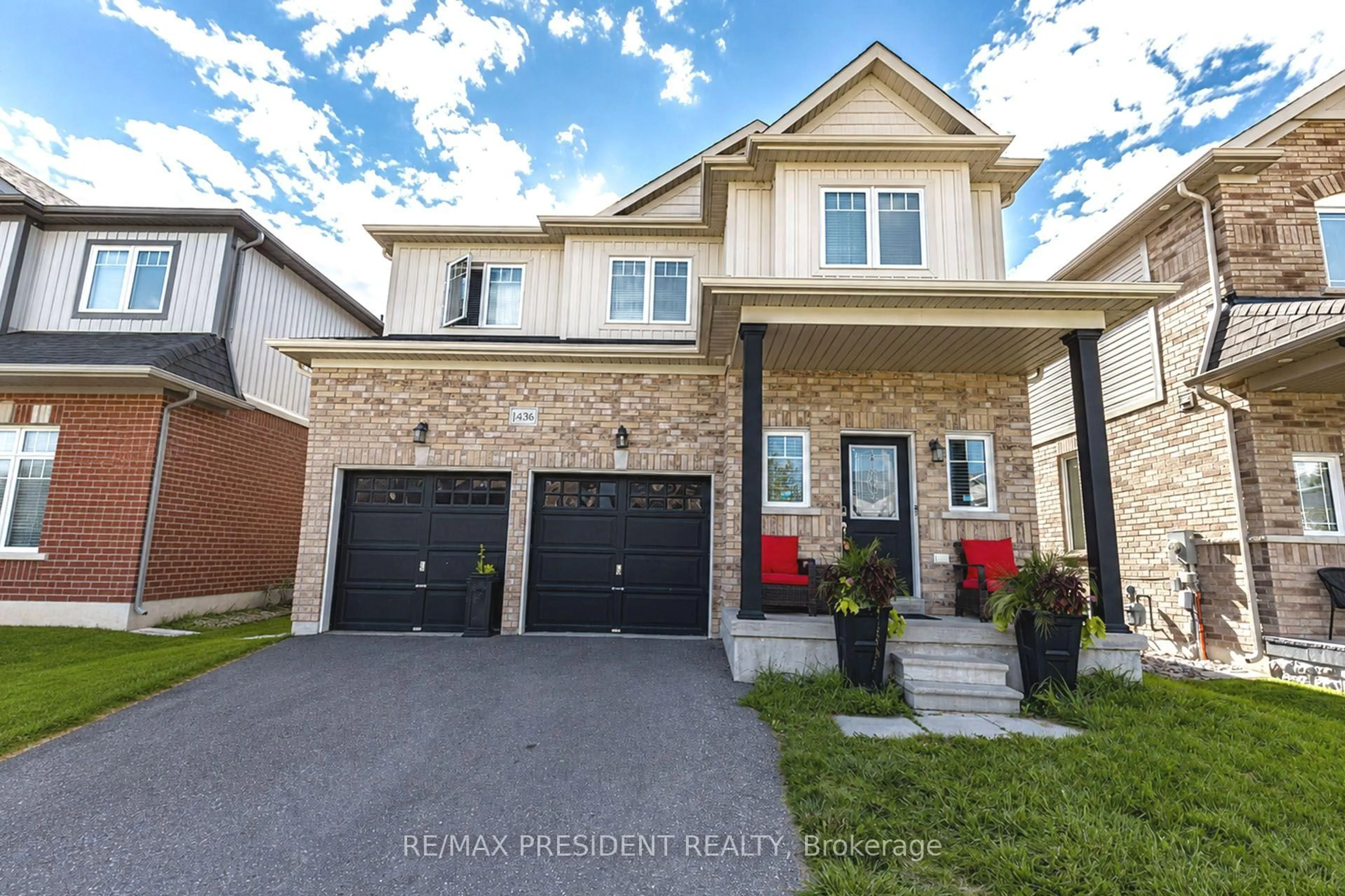 Home with brick exterior material, street for 1436 Mayport Dr, Oshawa Ontario L1J 8K4