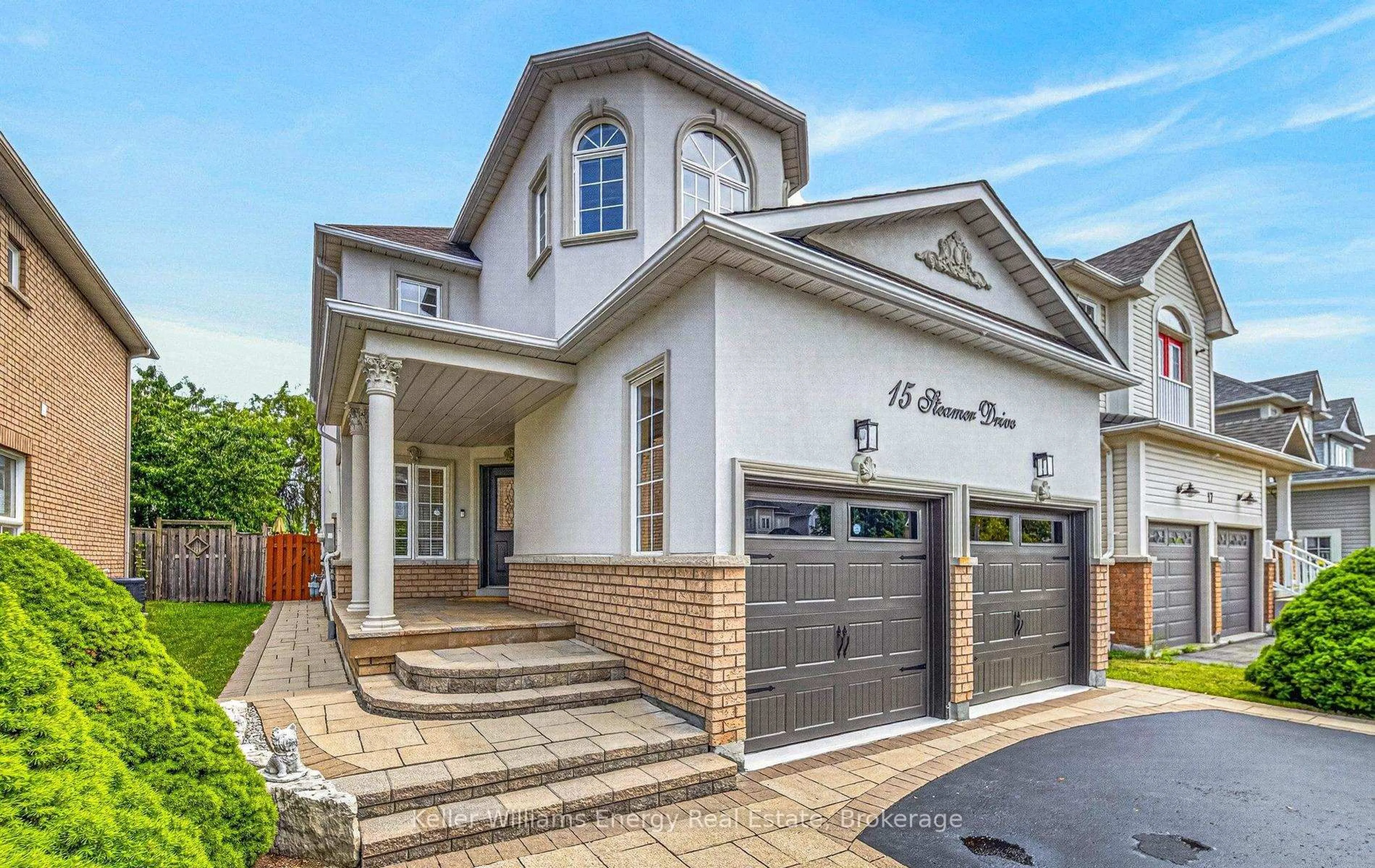 Home with brick exterior material, street for 15 Steamer Dr, Whitby Ontario L1N 9X6
