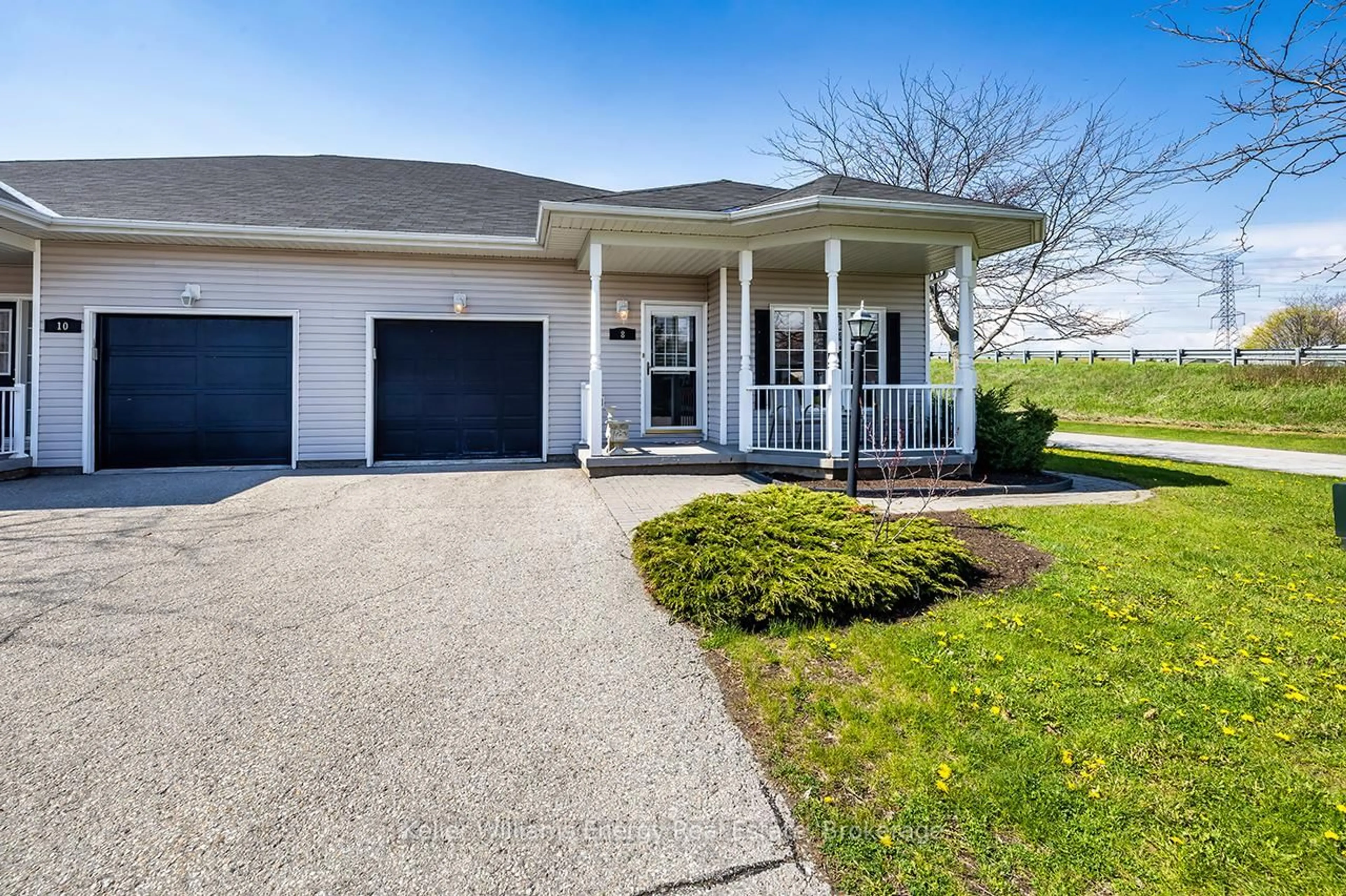 Home with vinyl exterior material, street for 8 Hinkley Tr, Clarington Ontario L1B 1P4