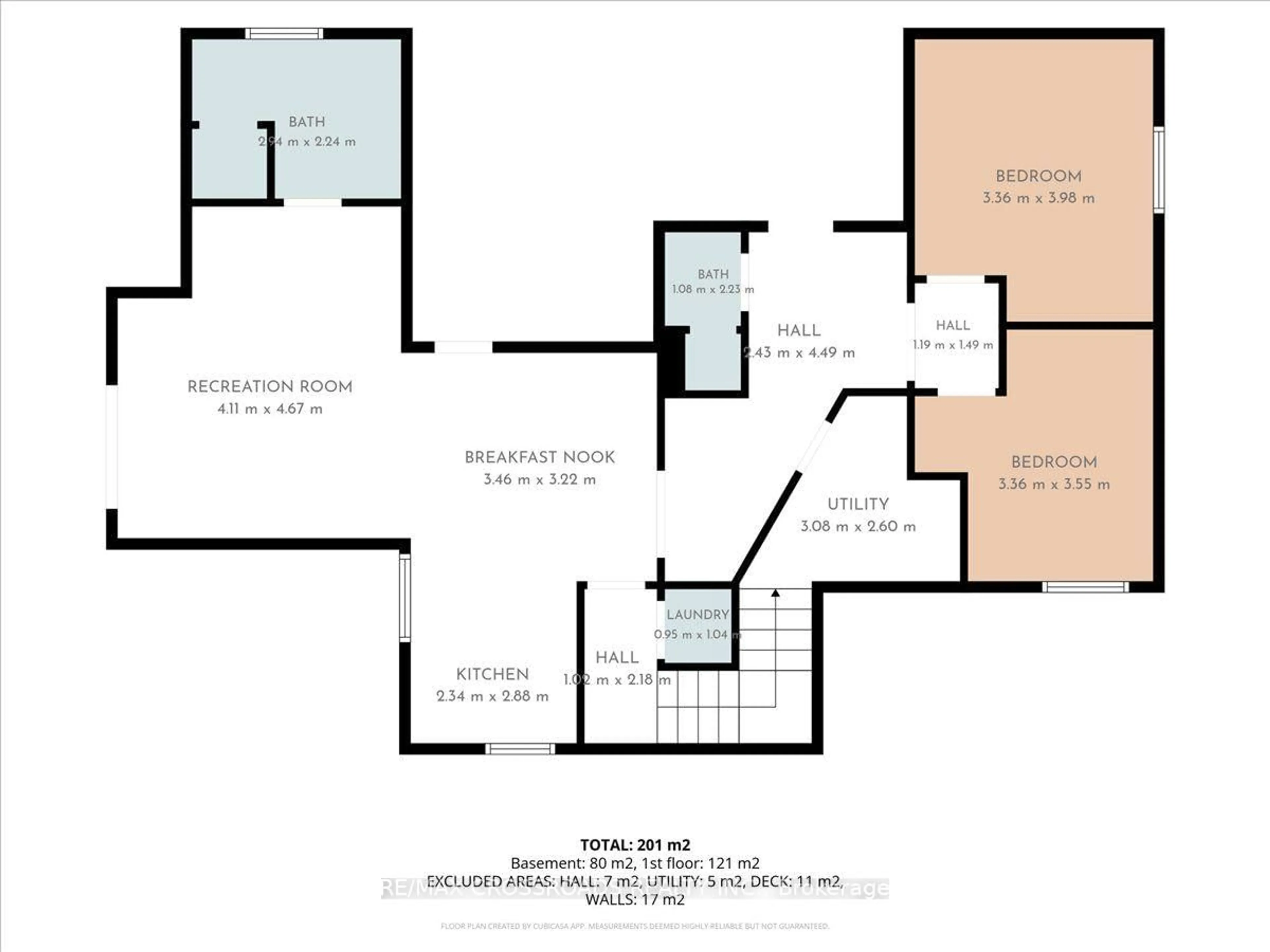 Floor plan for 239 Island Rd, Toronto Ontario M1C 2R1