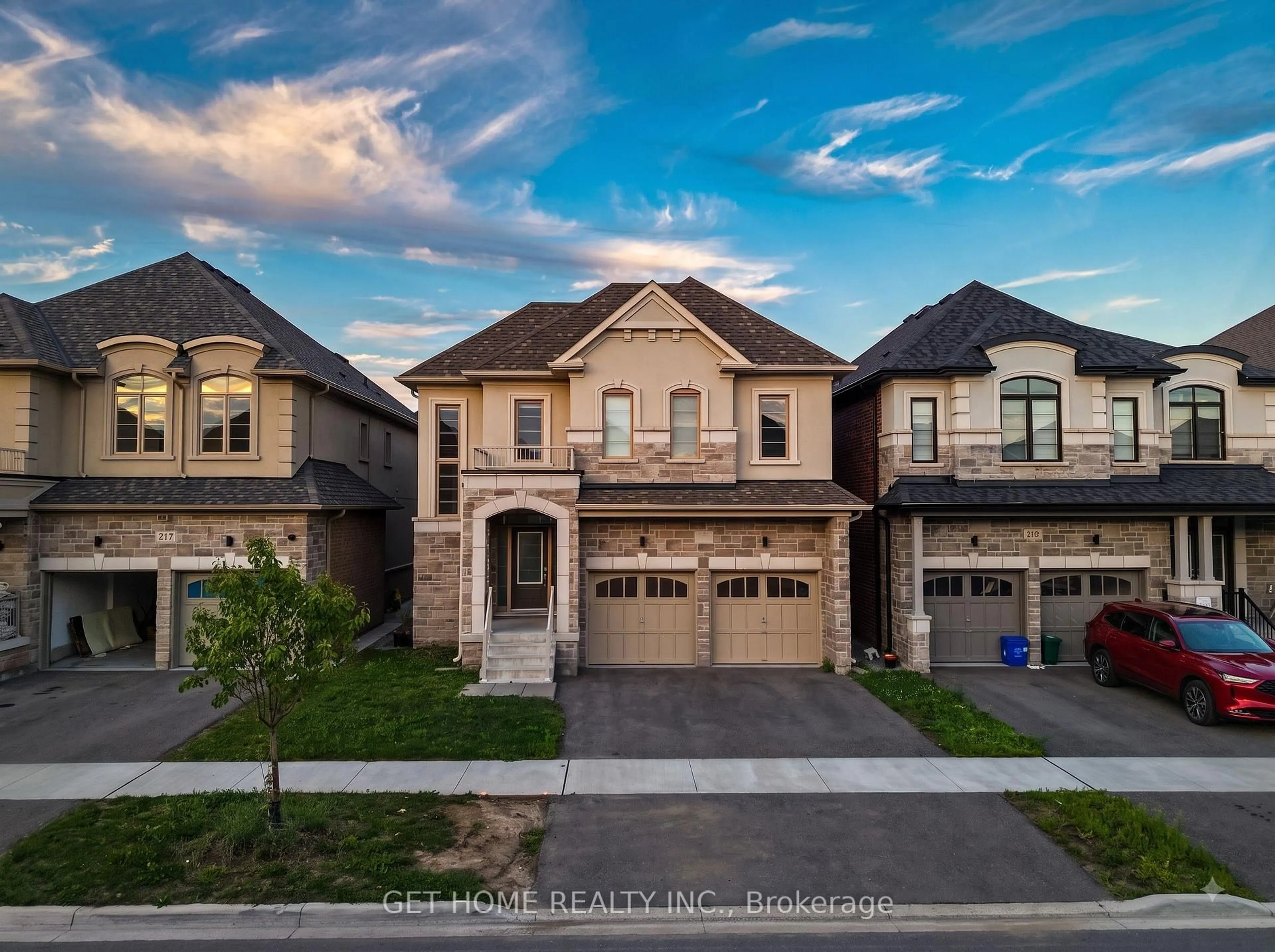 Home with brick exterior material, street for 215 Ronald Gustcott Dr, Oshawa Ontario L1K 3G3