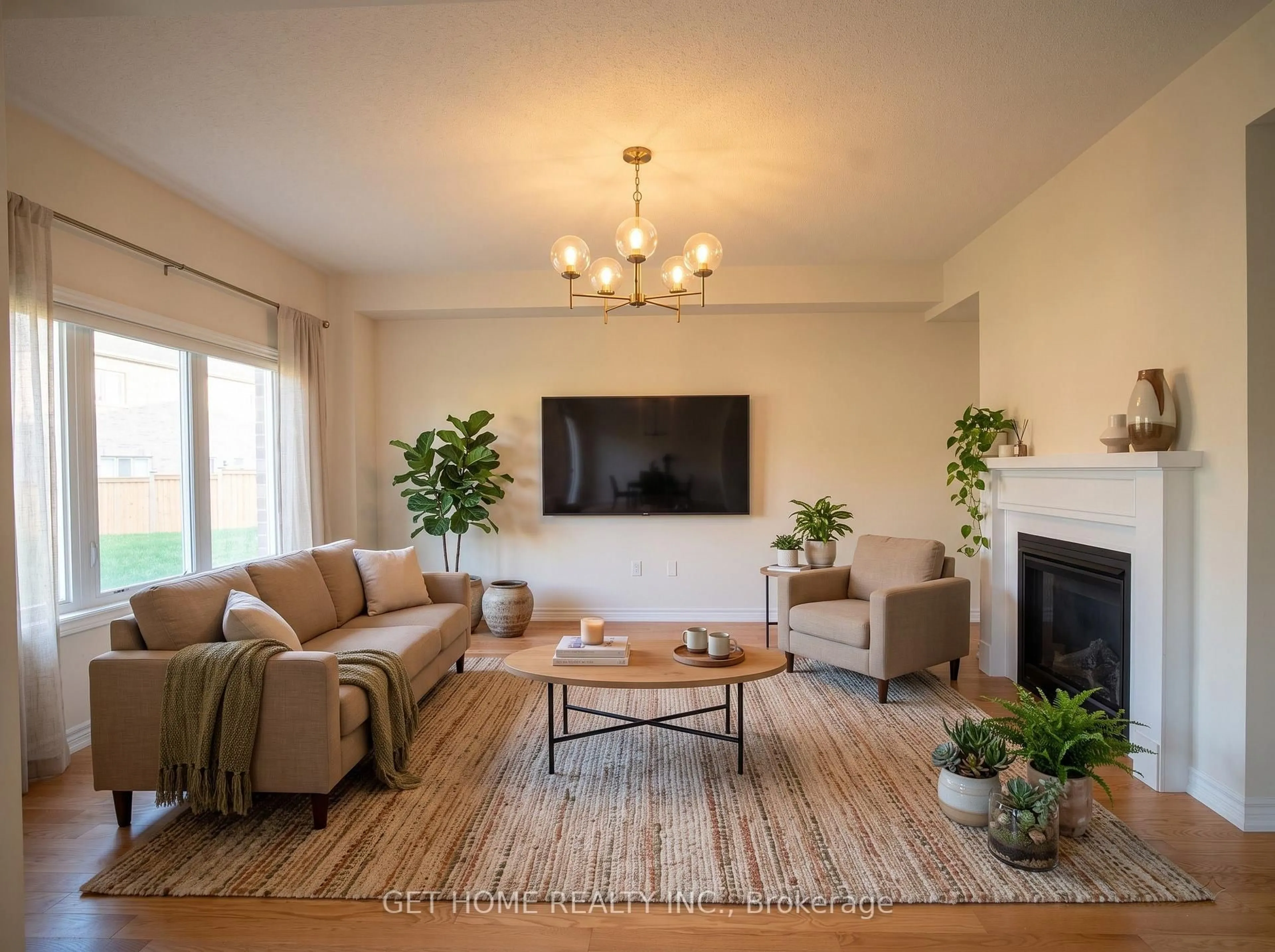 Living room with furniture, unknown for 215 Ronald Gustcott Dr, Oshawa Ontario L1K 3G3