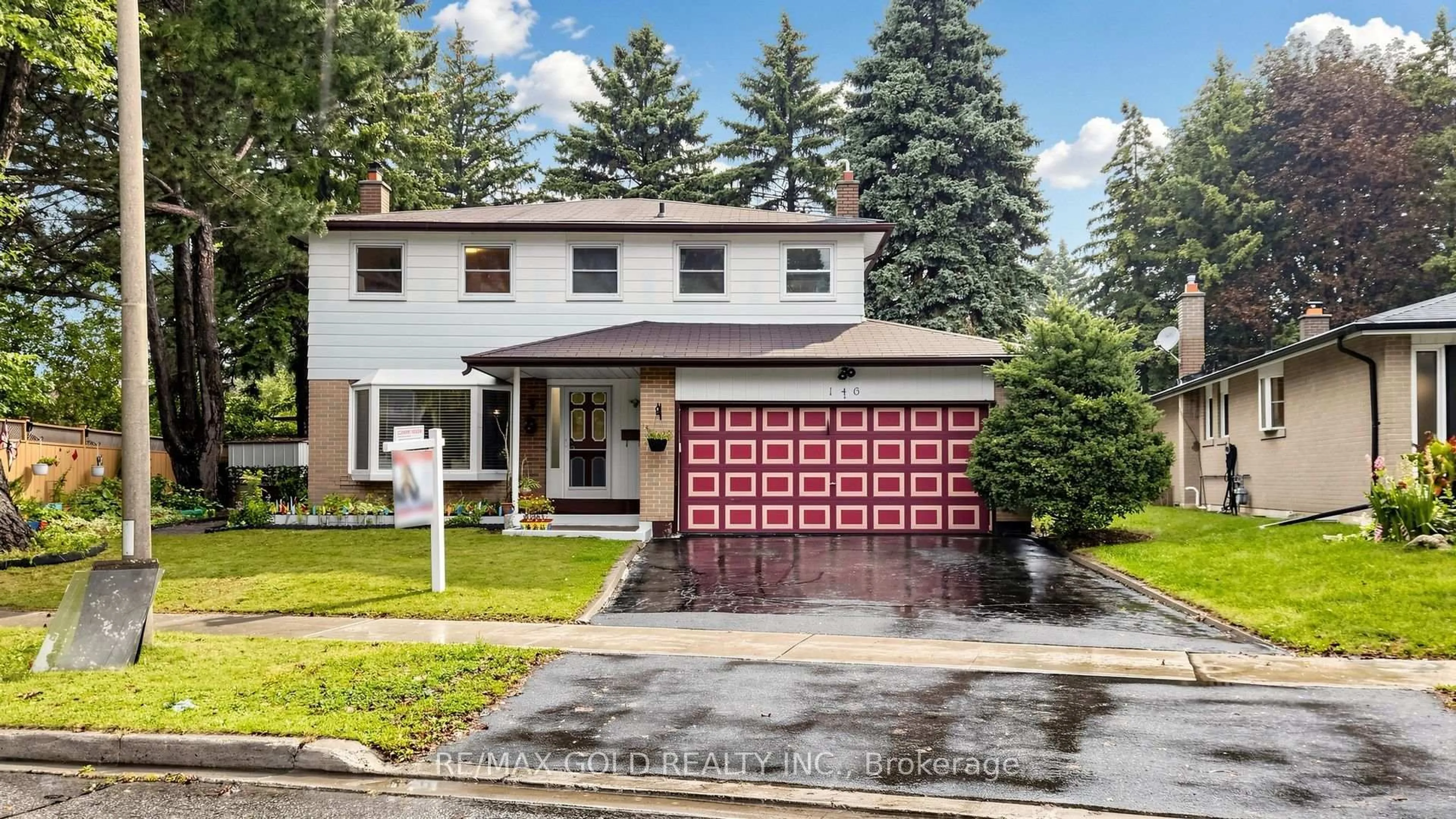 Home with brick exterior material, street for 146 Oakmeadow Blvd, Toronto Ontario M1E 4H3
